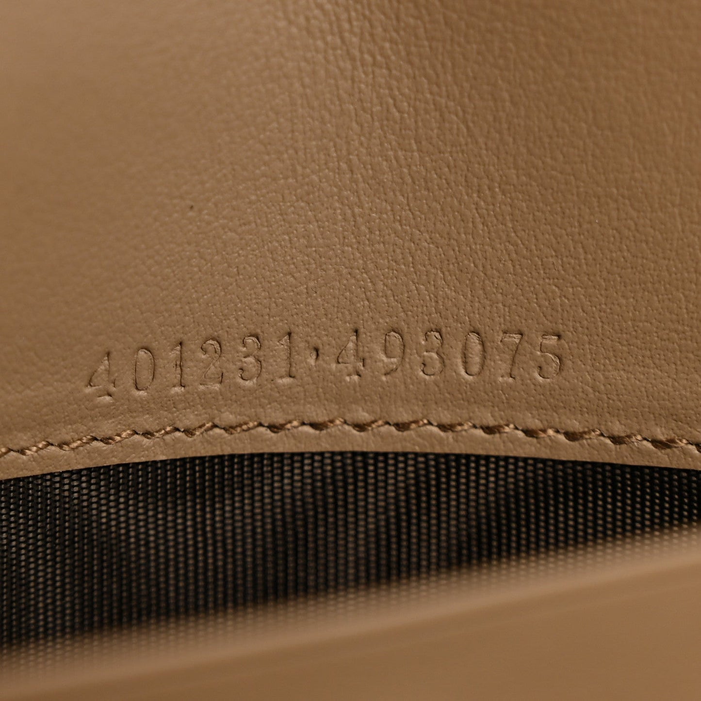 GG Supreme Monogram Mini Dionysus Chain Wallet Beige Taupe