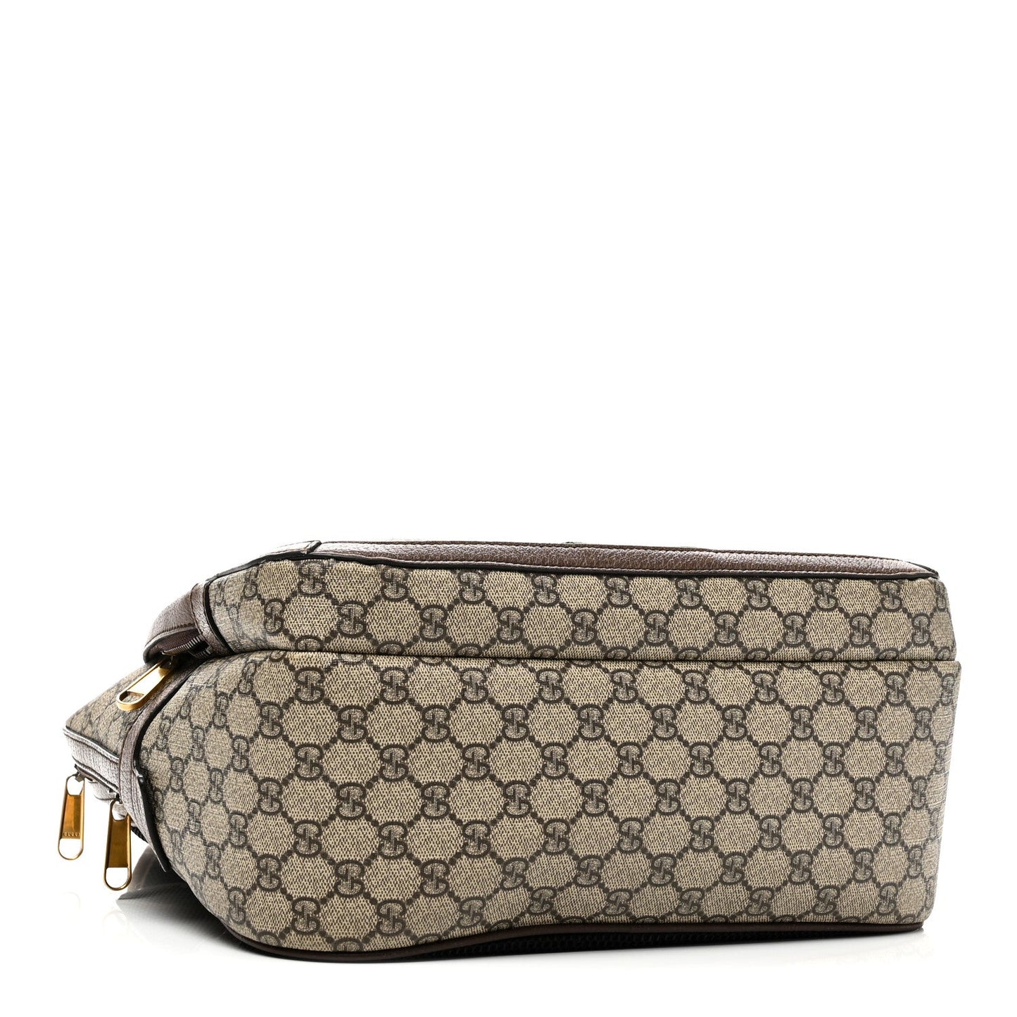 GG Supreme Monogram Medium Ophidia Day Backpack Brown