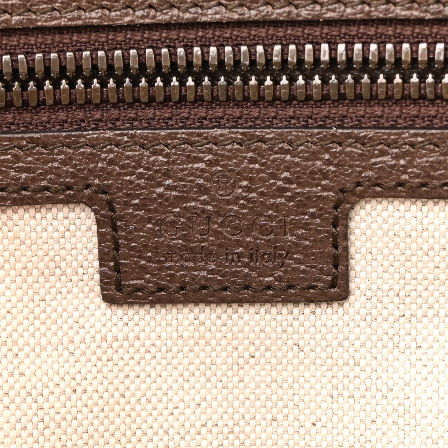 Soft GG Supreme Monogram Medium Ophidia Belt Bag Dark Brown