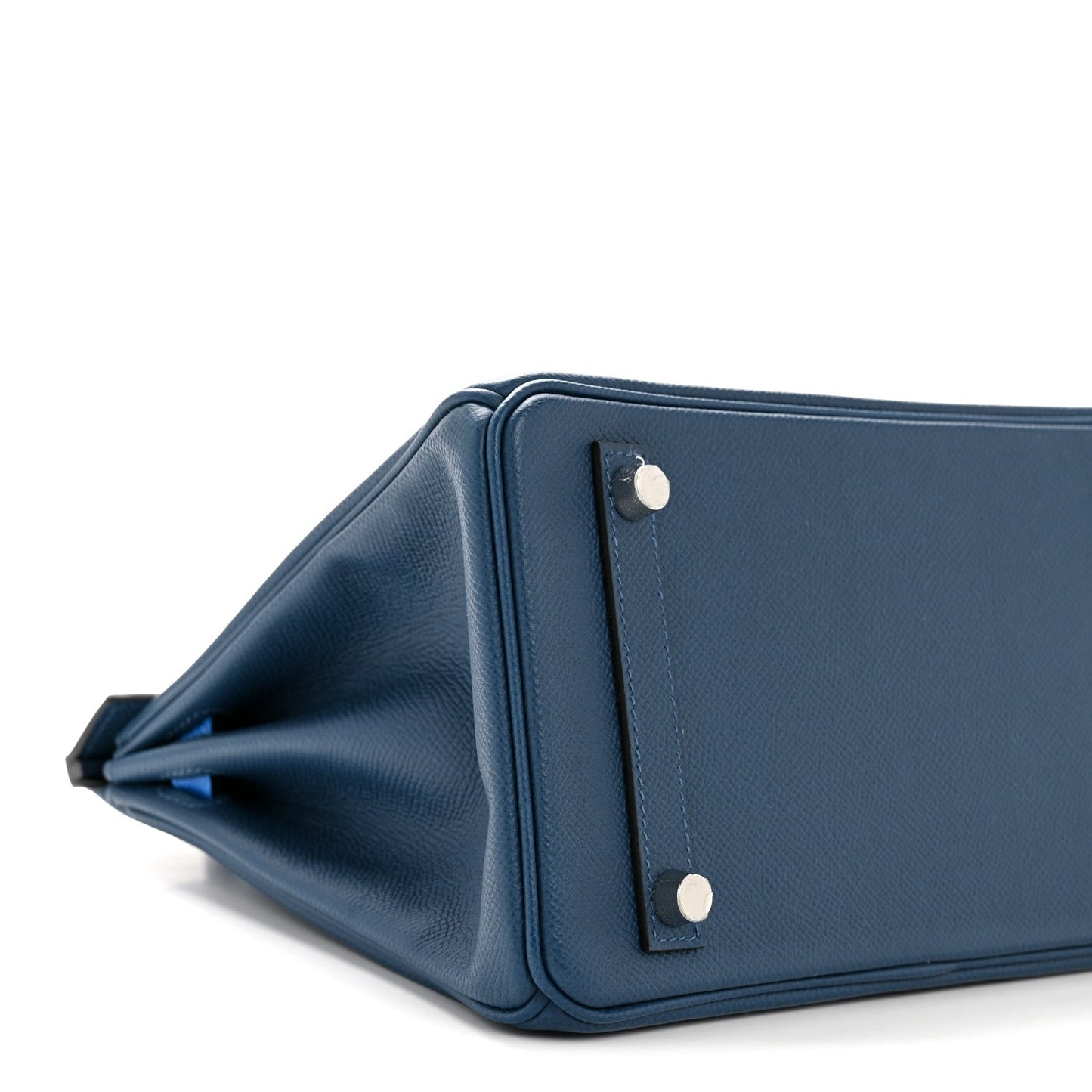 Epsom Tri-Color Birkin 25 Deep Bleu Bleu Hydra Black