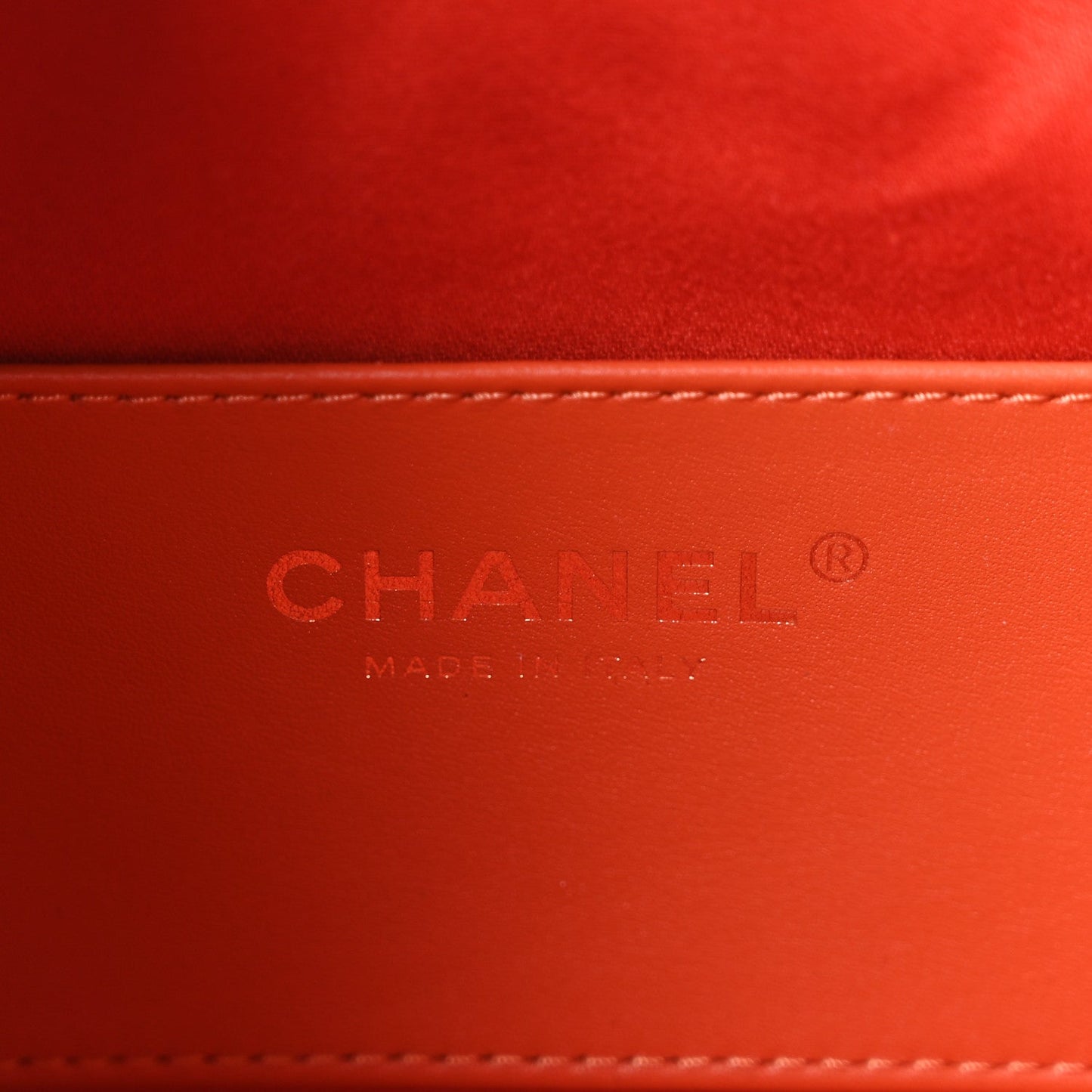 Caviar Quilted Mini Chanel 25 Handbag Dark Orange