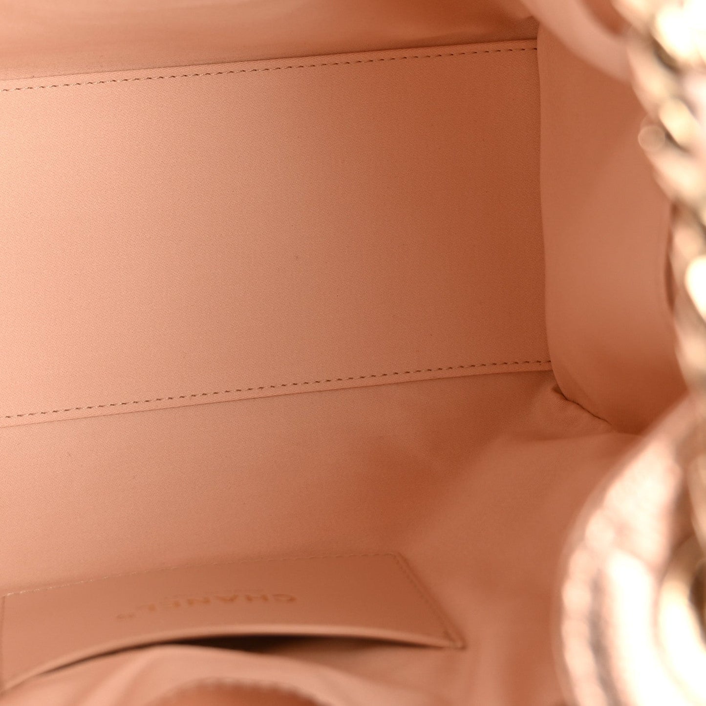 Metallic Caviar Quilted Small Chanel 25 Handbag Copper