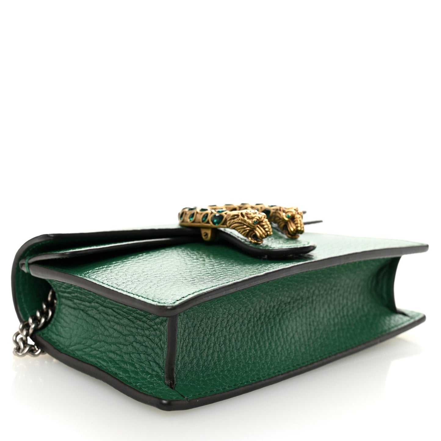 Dollar Calfskin Crystal Super Mini Dionysus Shoulder Bag Emerald