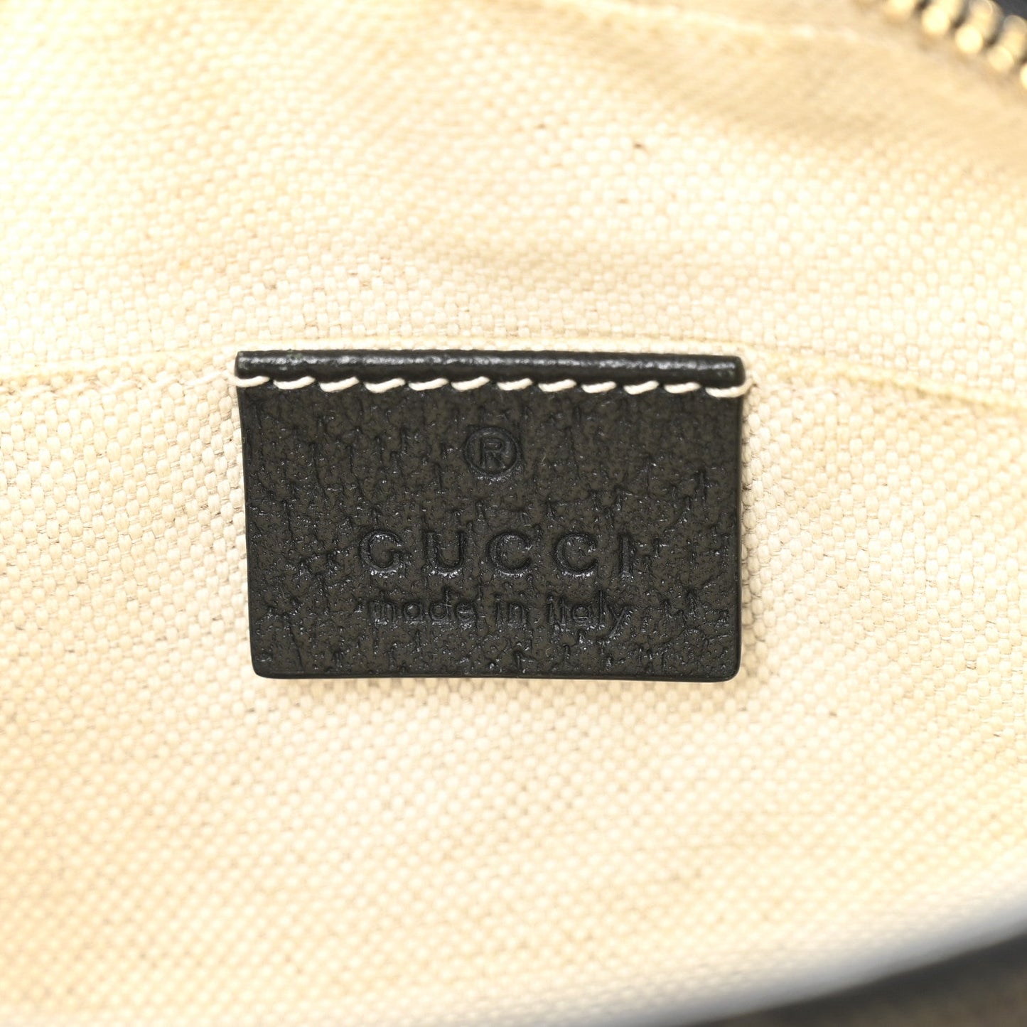 Jacquard Black Denim GG Monogram Textured Dollar Calfskin Mini Ophidia Shoulder Bag Black Ivory