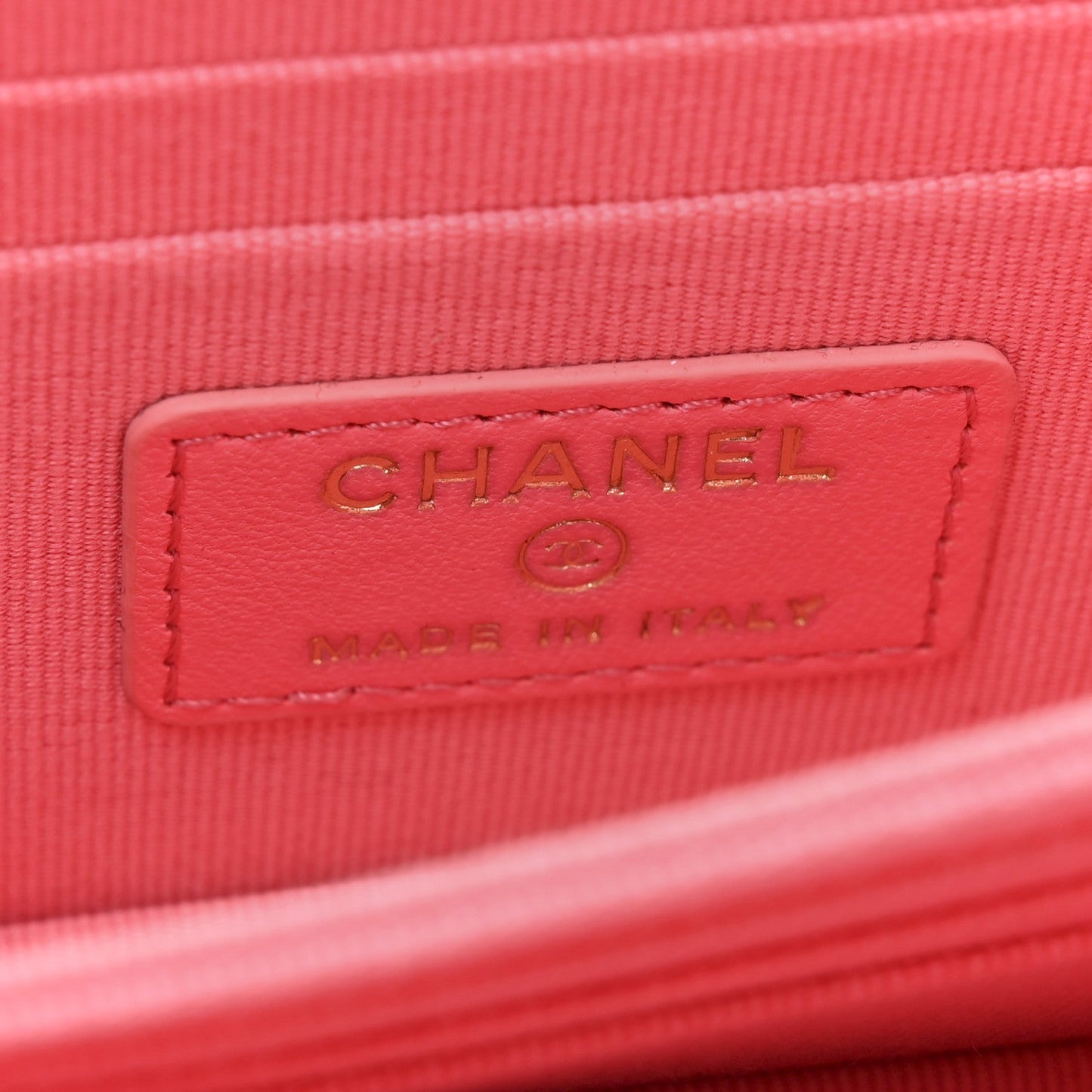 Lambskin Quilted Mini Trendy CC Wallet On Chain WOC Pink