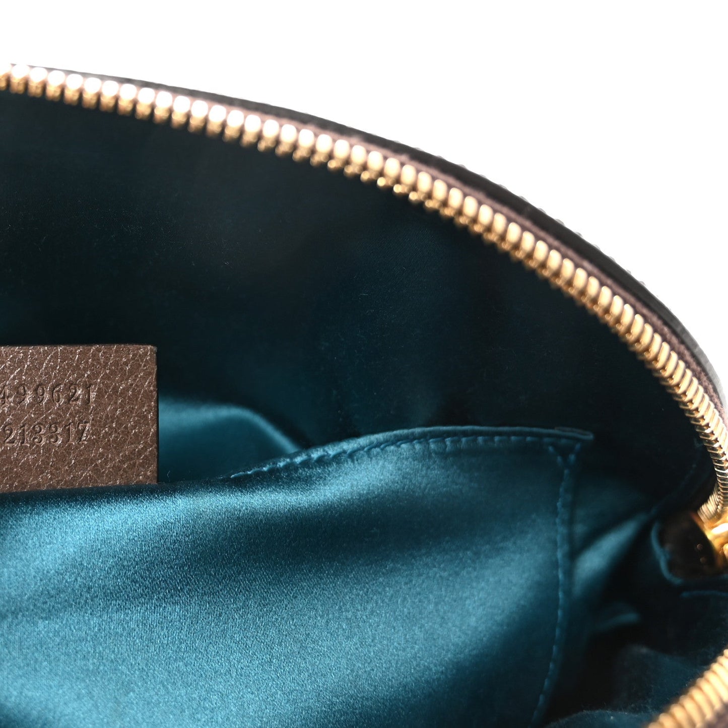 GG Supreme Monogram Textured Dollar Calfskin Web Small Ophidia Dome Shoulder Bag Beige Ebony New Acero