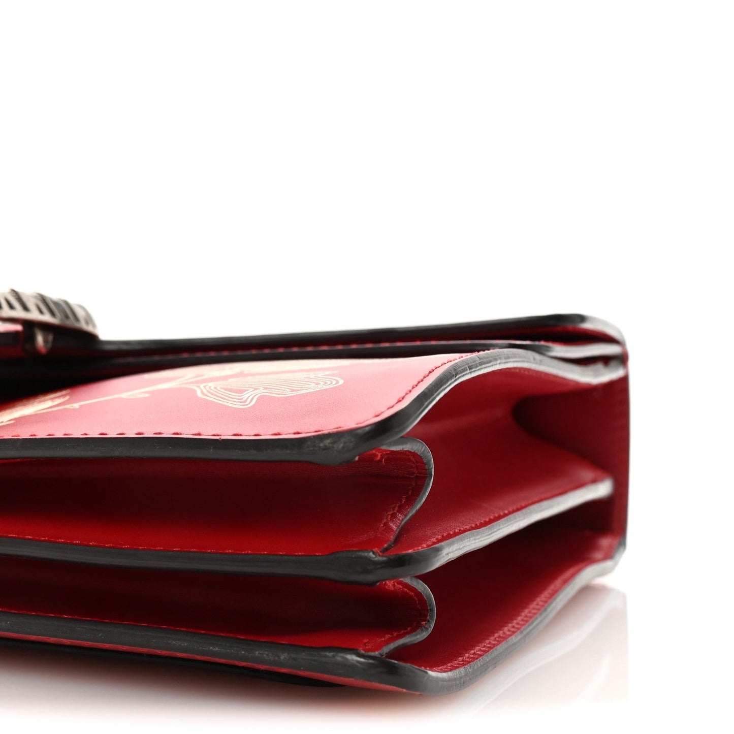 Calfskin Chinese New Year Medium Dionysus Shoulder Bag Hibiscus Red