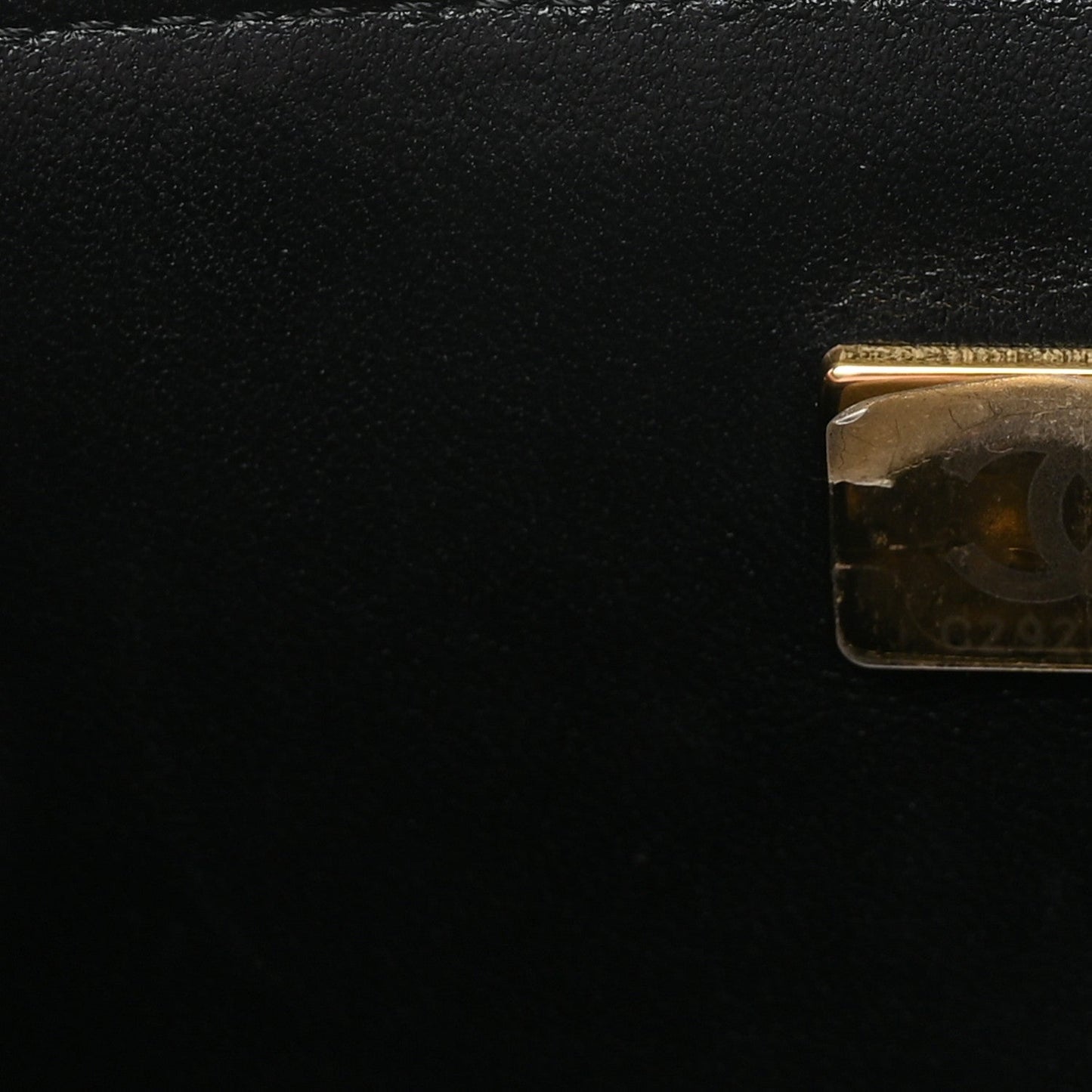 Lambskin Quilted Mini Rectangular Flap Black