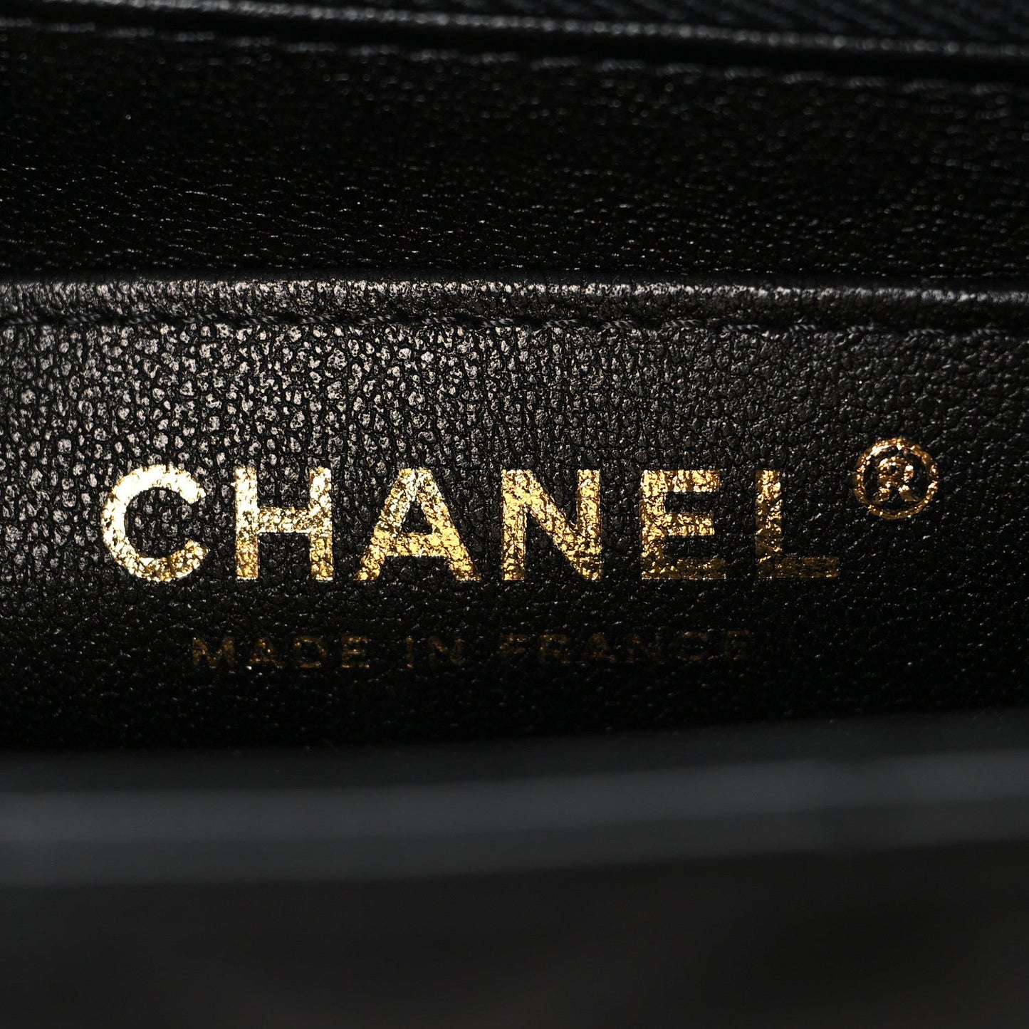 Lambskin Quilted Mini Rectangular Flap Black