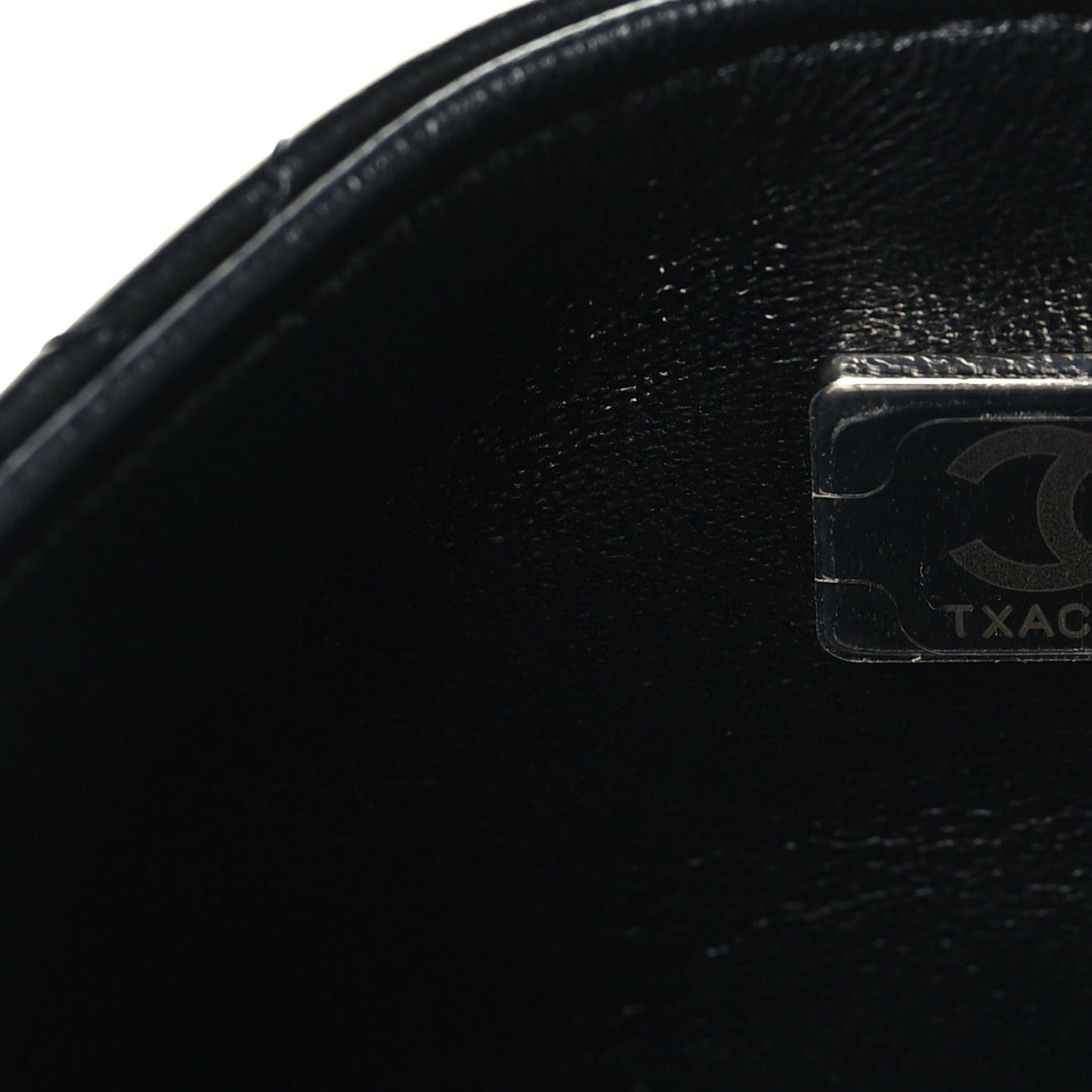 Lambskin Quilted Mini Square Flap Black