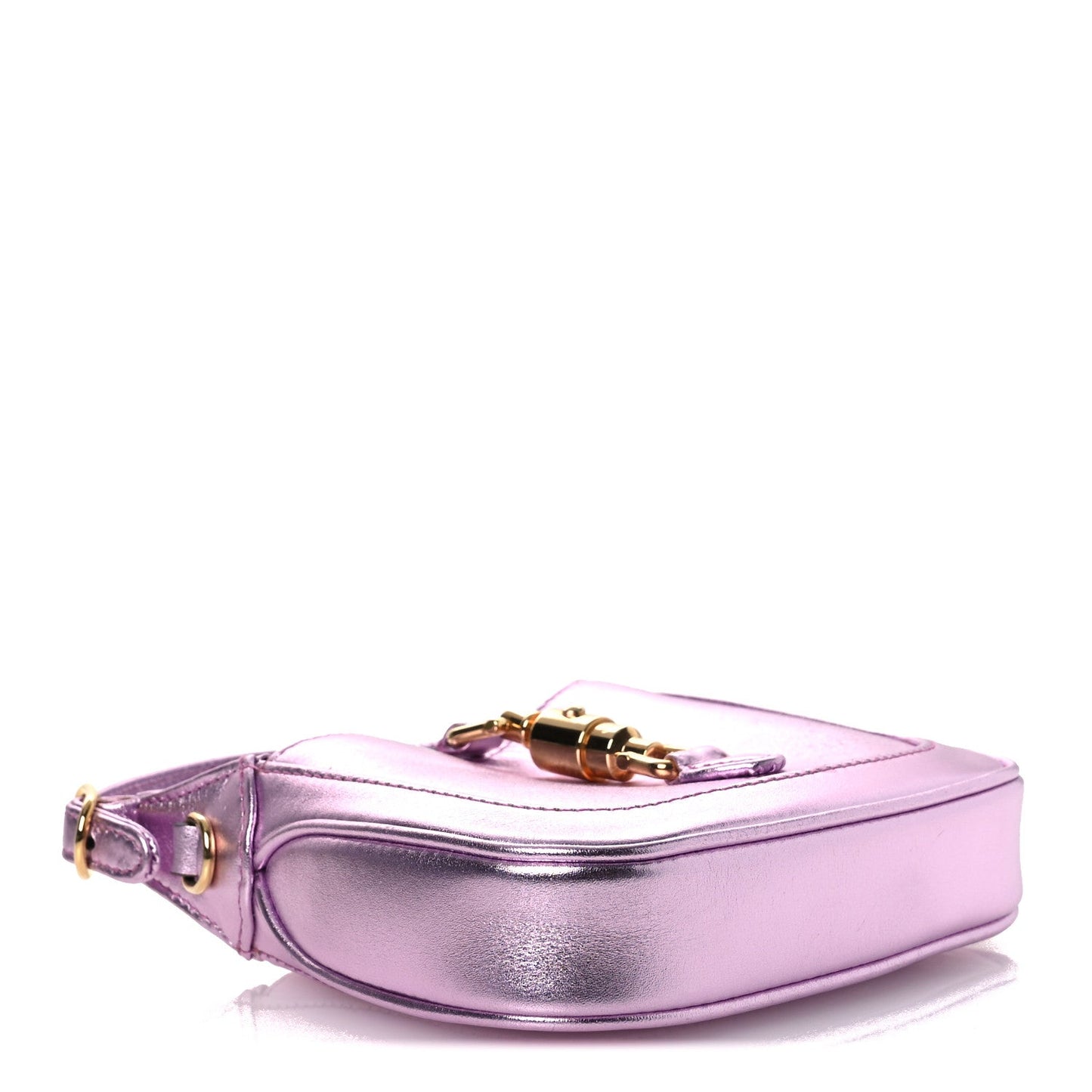 Laminated Nappa Nano Jackie 1961 Hobo Metallic Pink