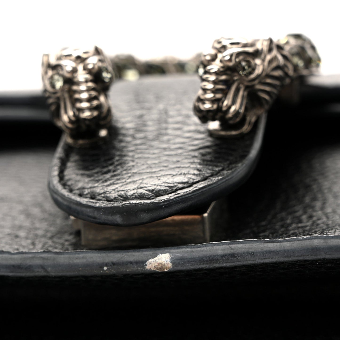 Pebbled Calfskin Small Dionysus Shoulder Bag Black