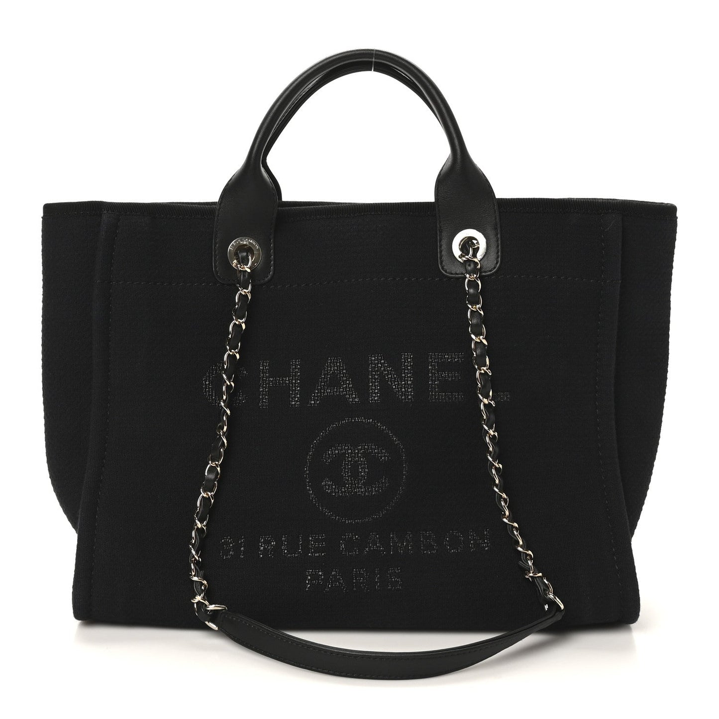 Mixed Fibers Small Deauville Tote Black