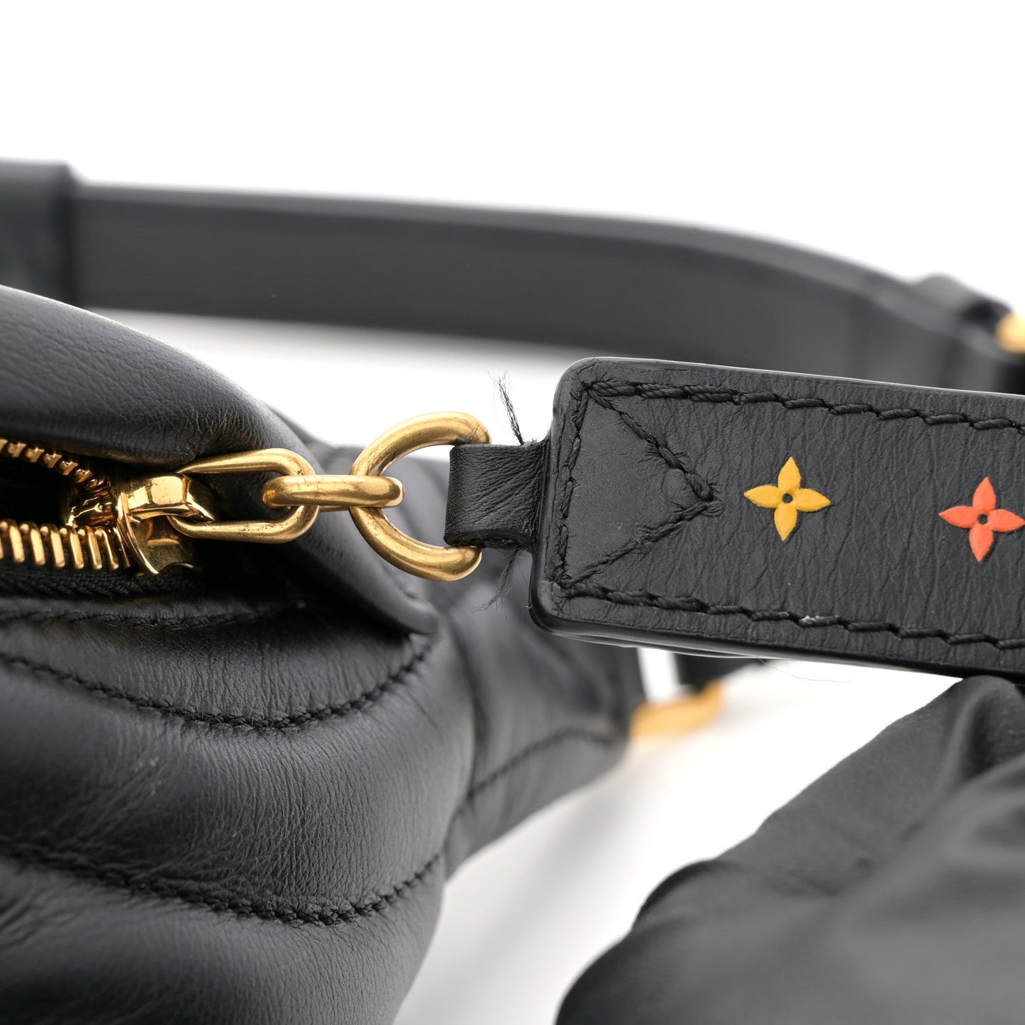 Calfskin Quilted New Wave Bumbag Black