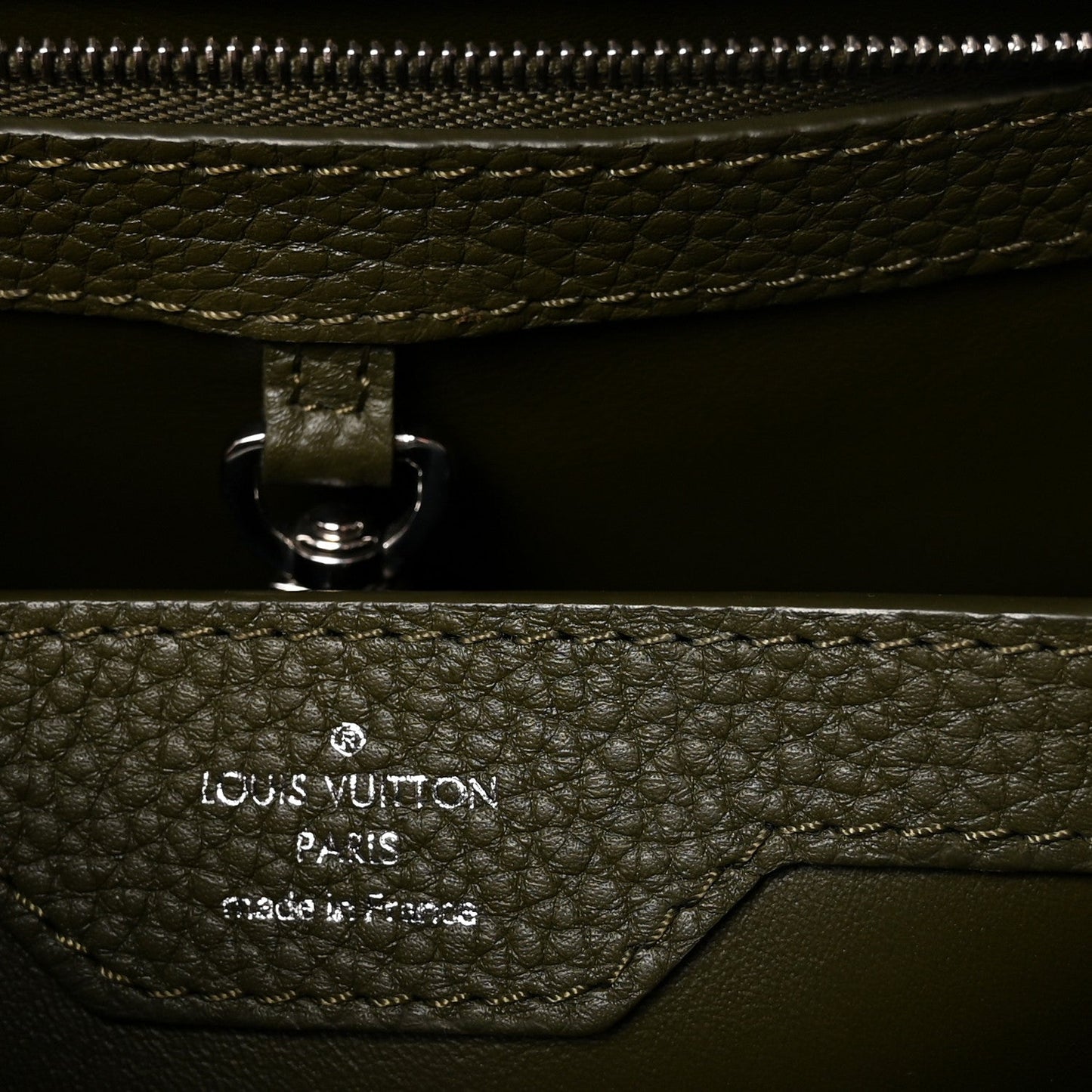 Taurillon Capucines BB Khaki