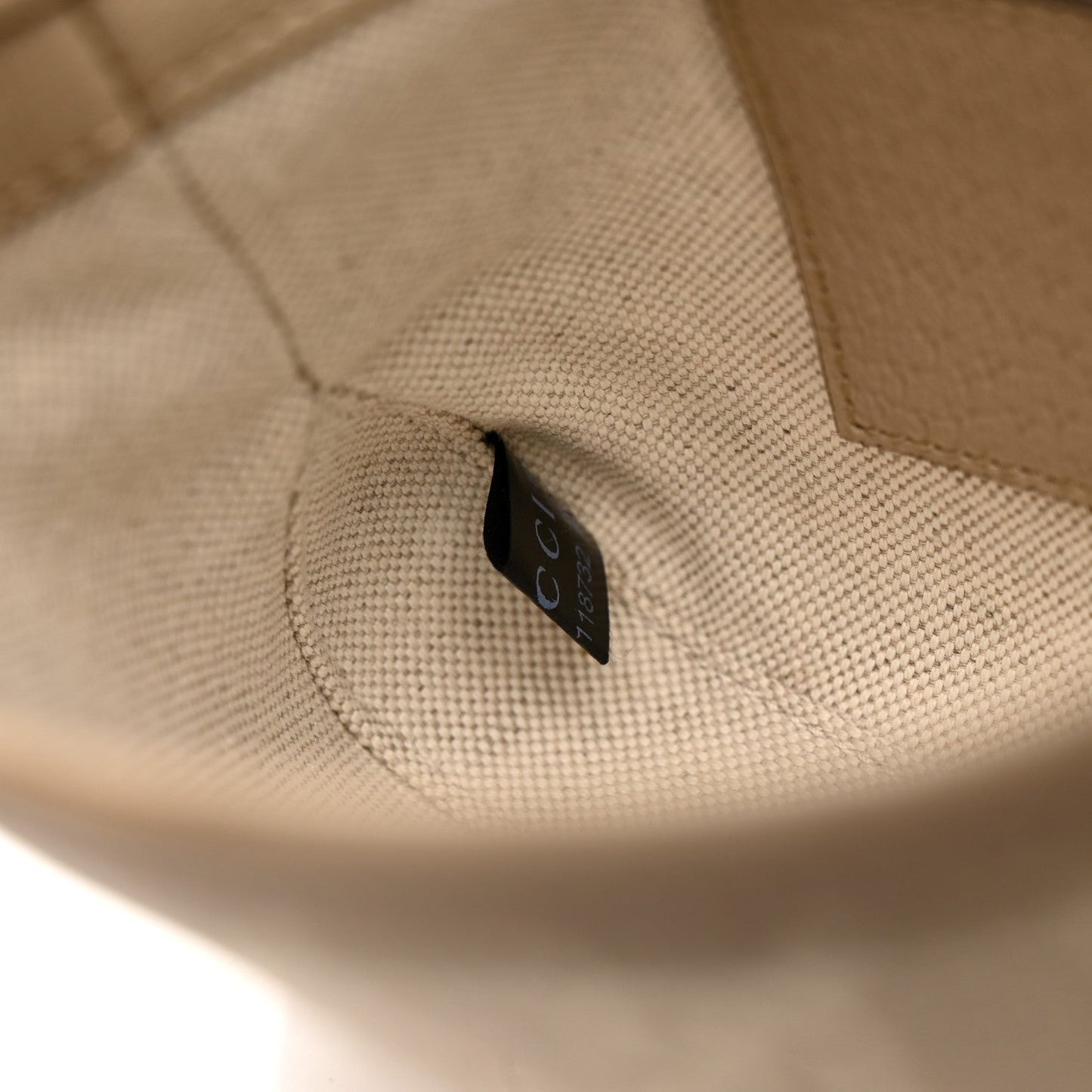 GG Supreme Monogram Textured Dollar Calfskin Mini Jackie 1961 Hobo Beige Mystic White Oatmeal