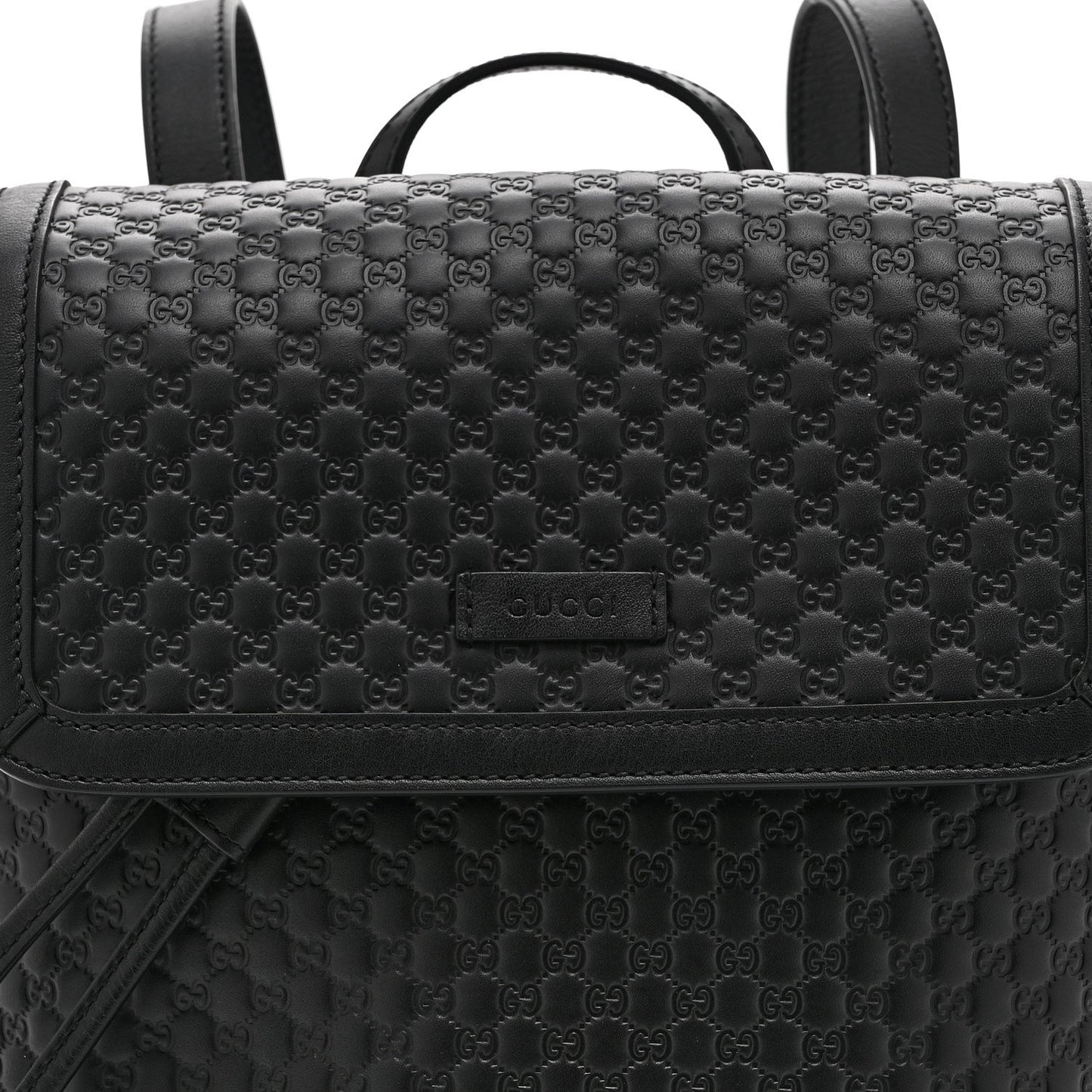 Microguccissima Drawstring Backpack Black