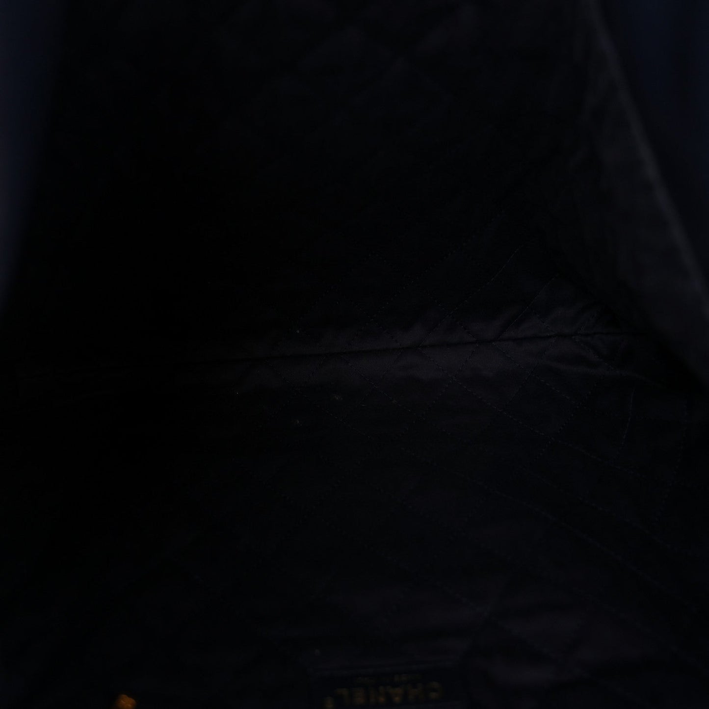 Shiny Calfskin Quilted Chanel 22 Navy Blue
