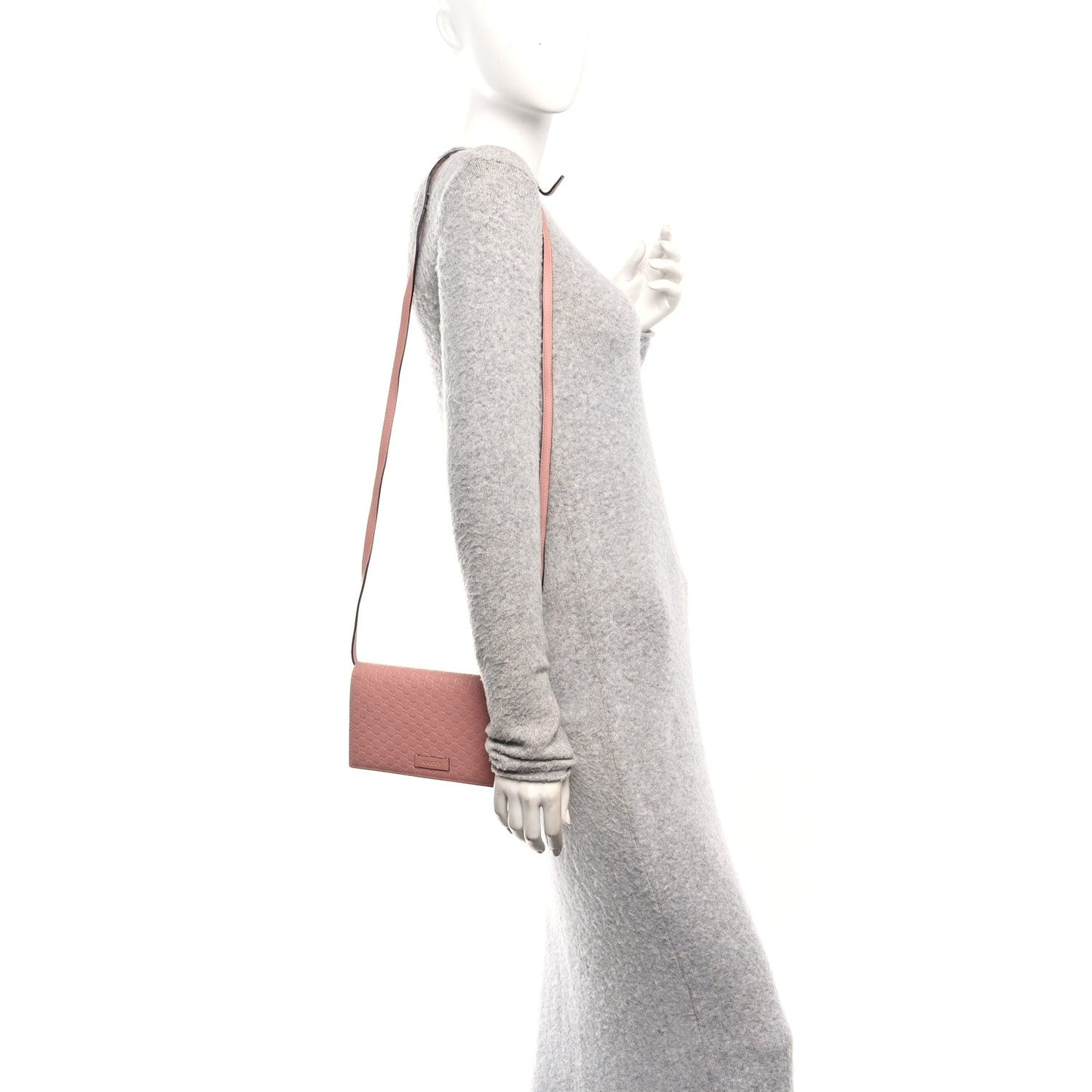 Microguccissima Crossbody Wallet Soft Pink