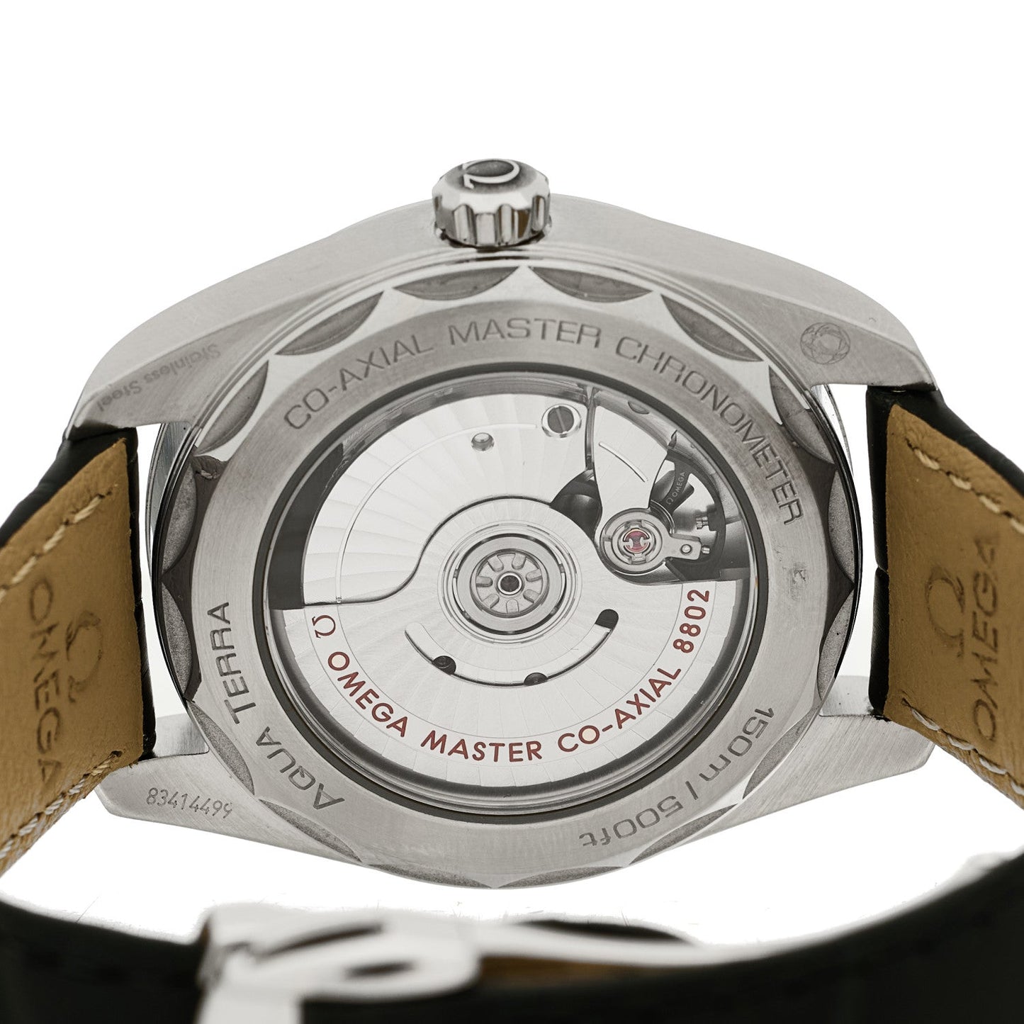 Stainless Steel Alligator Diamond 38mm Seamaster Aqua Terra Co-Axial Automatic Watch Green 220.13.38.20.60.001