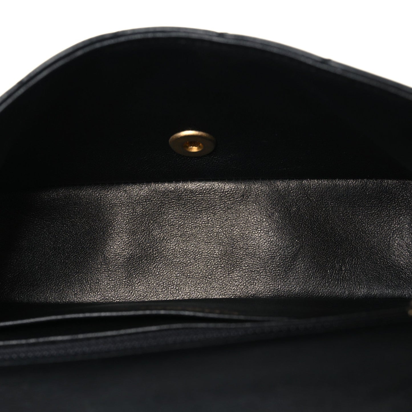 Lambskin Quilted Mini Rectangular Flap Black
