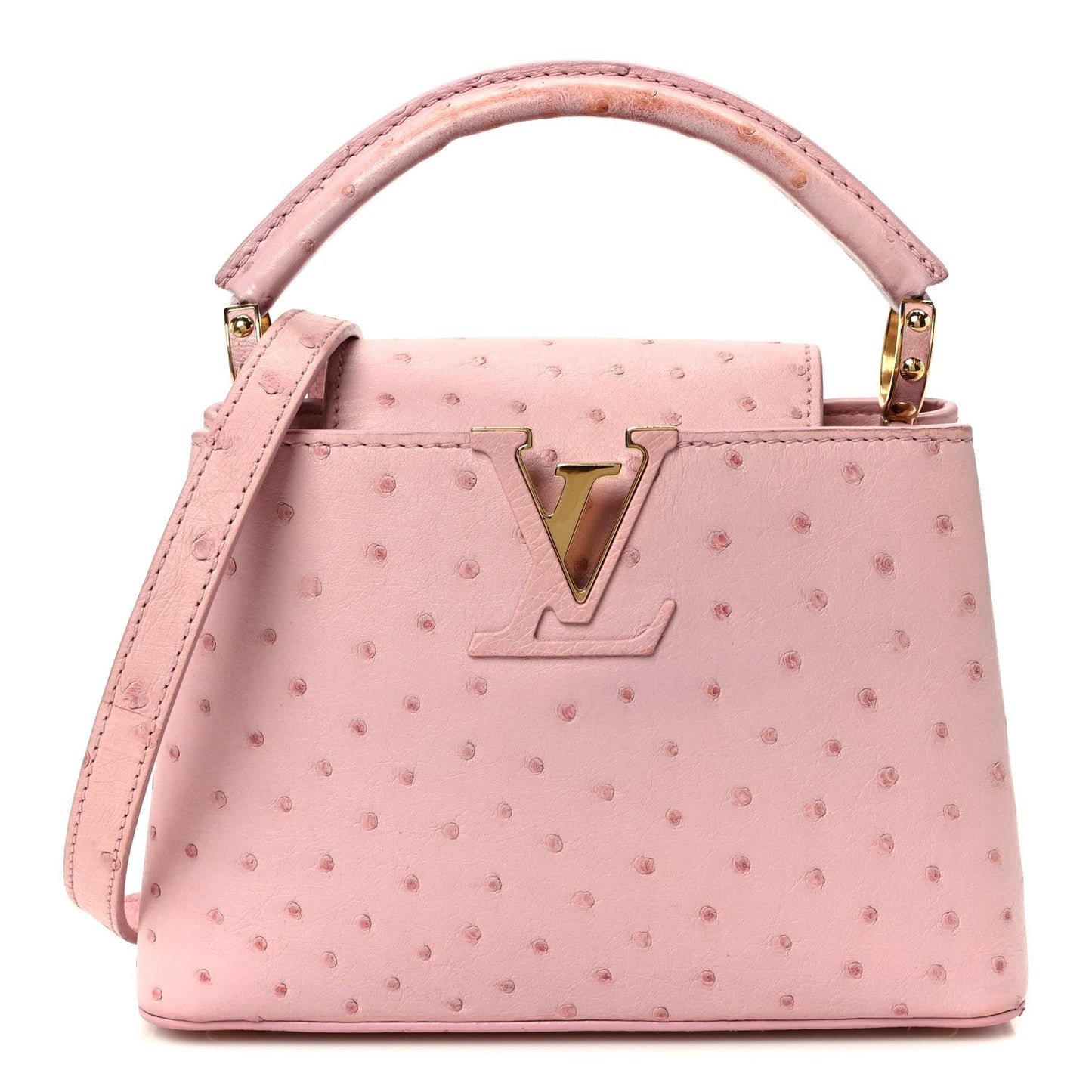 Ostrich Capucines Mini Pink