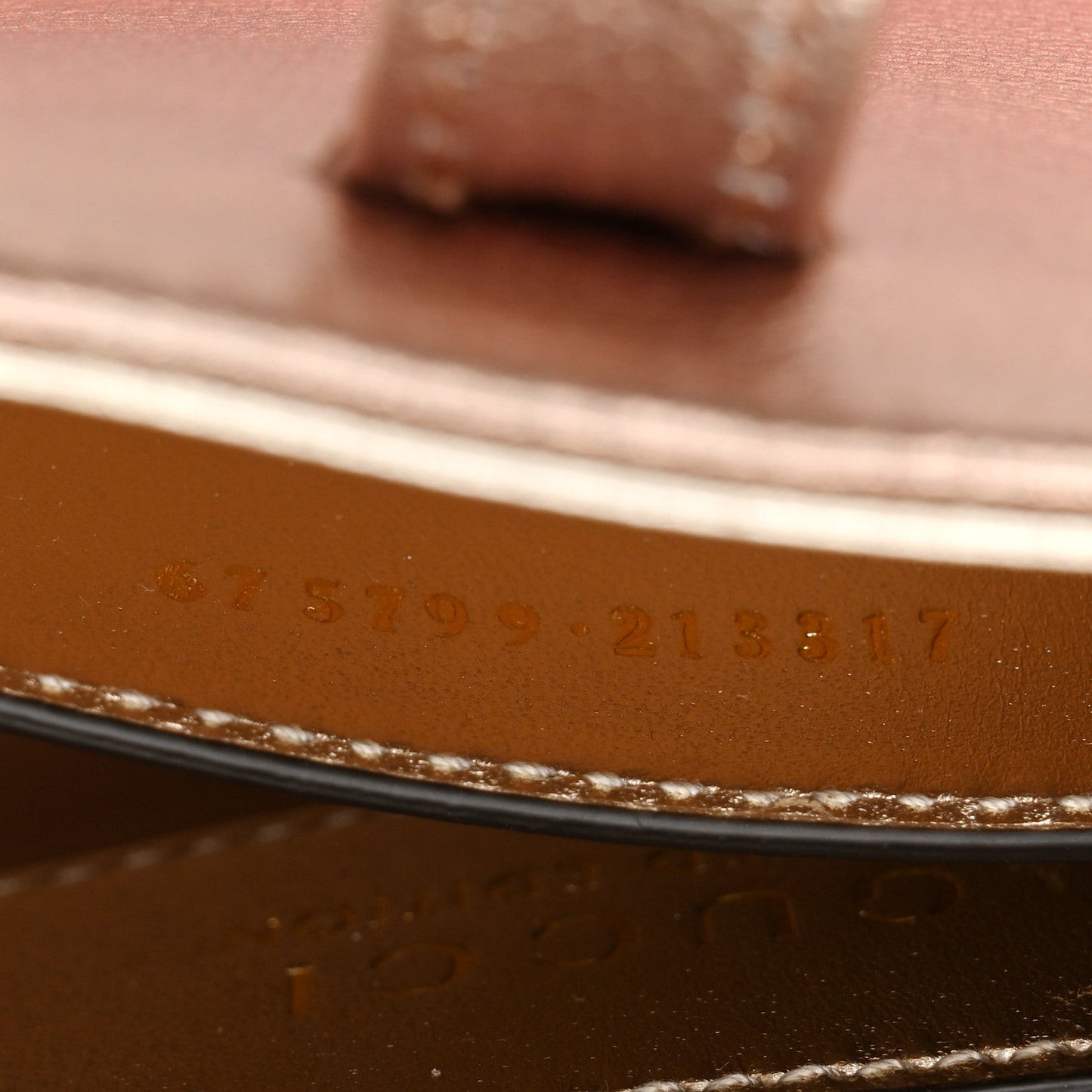 Metallic Faded Nappa Mini Jackie 1961 Copper