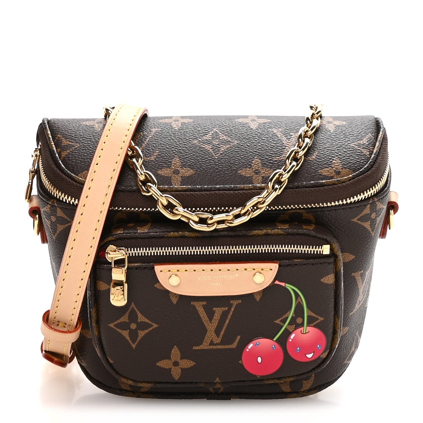 LV X TM Monogram Cerises Mini Bumbag