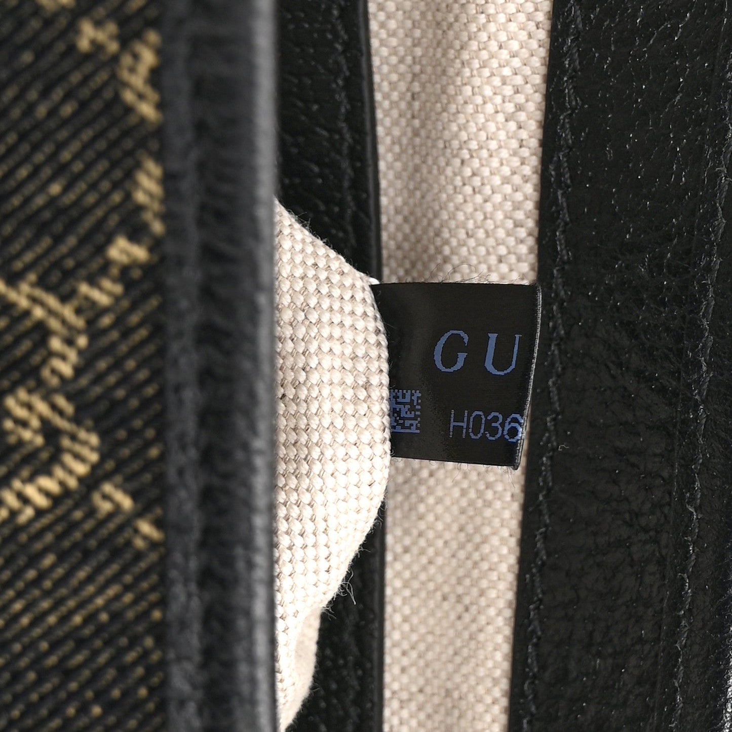 Jacquard Denim GG Monogram Small Jackie 1961 Hobo Black Ivory