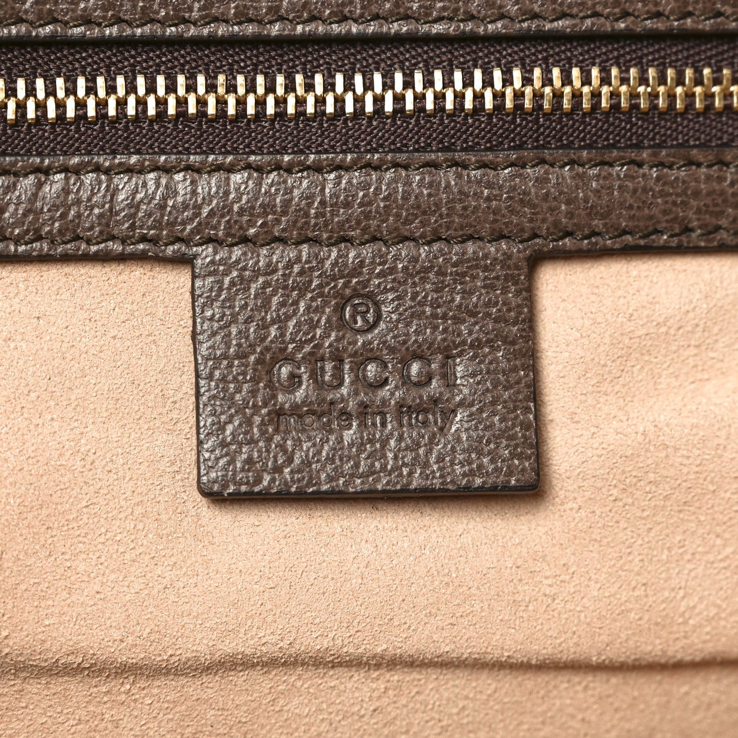 GG Supreme Monogram Medium Ophidia Shopping Tote Brown