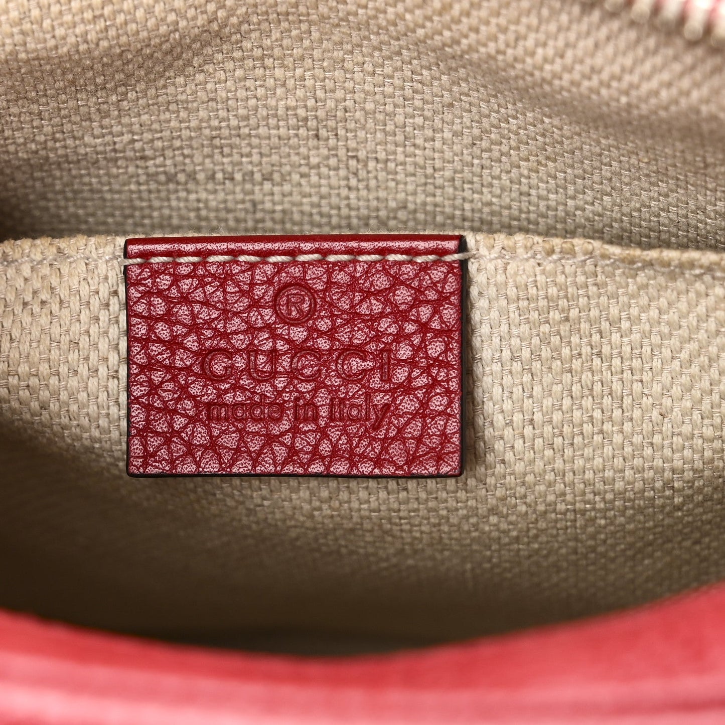 Pebbled Calfskin Small Soho Disco Bag Tabasco Red