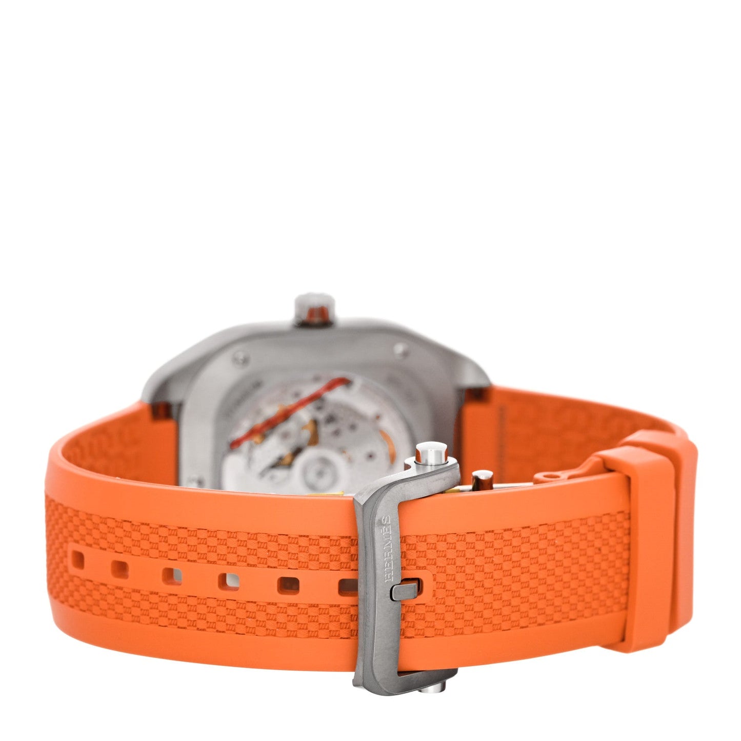 Titanium Rubber 39mm H08 Automatic Watch Orange