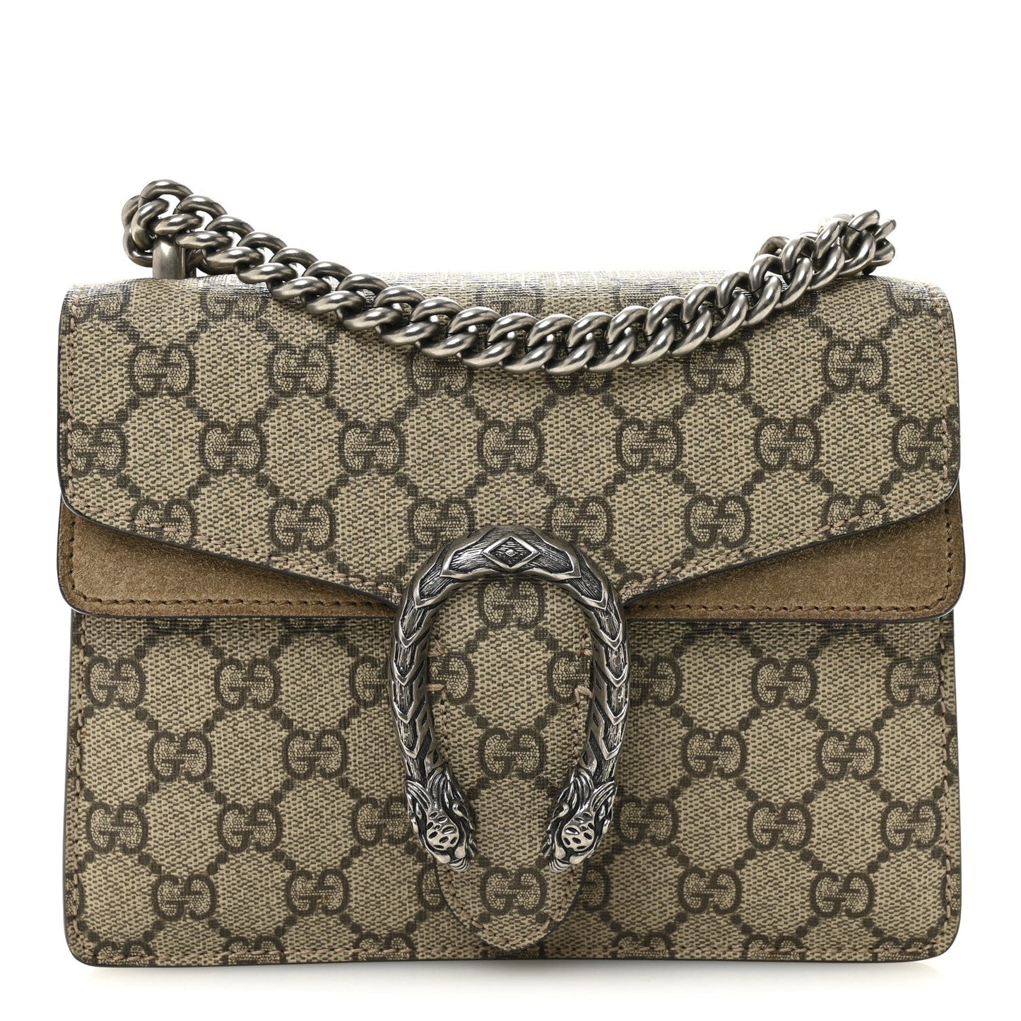 GG Supreme Monogram Mini Dionysus Shoulder Bag Taupe