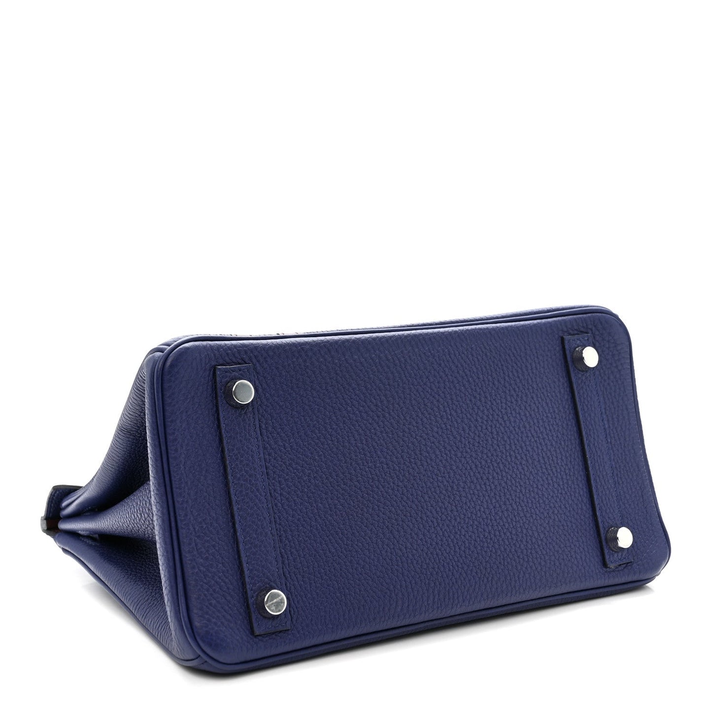 Togo Swift Officier Birkin 25 Bleu Encre Bordeaux