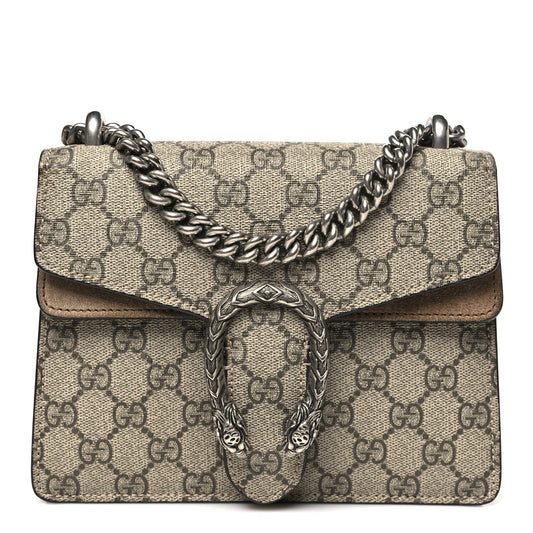 GG Supreme Monogram Mini Dionysus Shoulder Bag Taupe