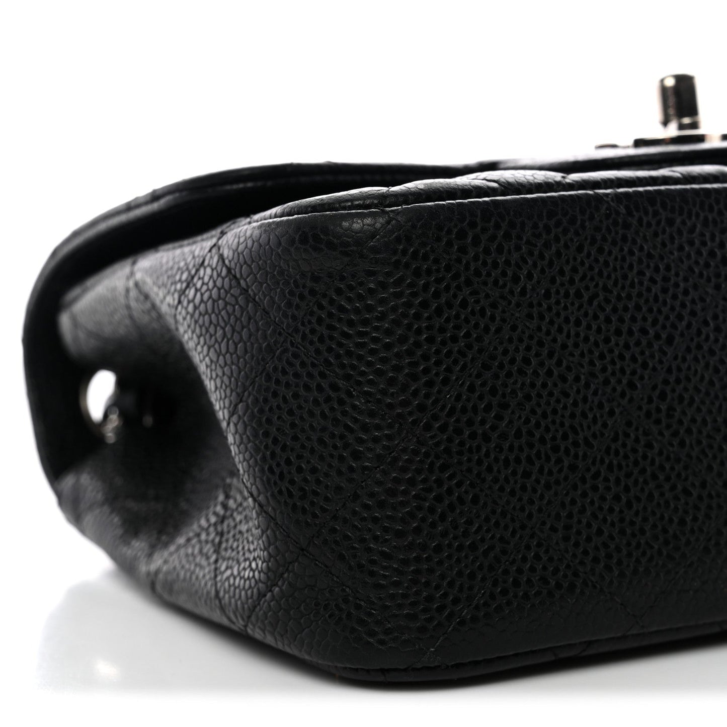 Caviar Quilted Mini Square Flap Black