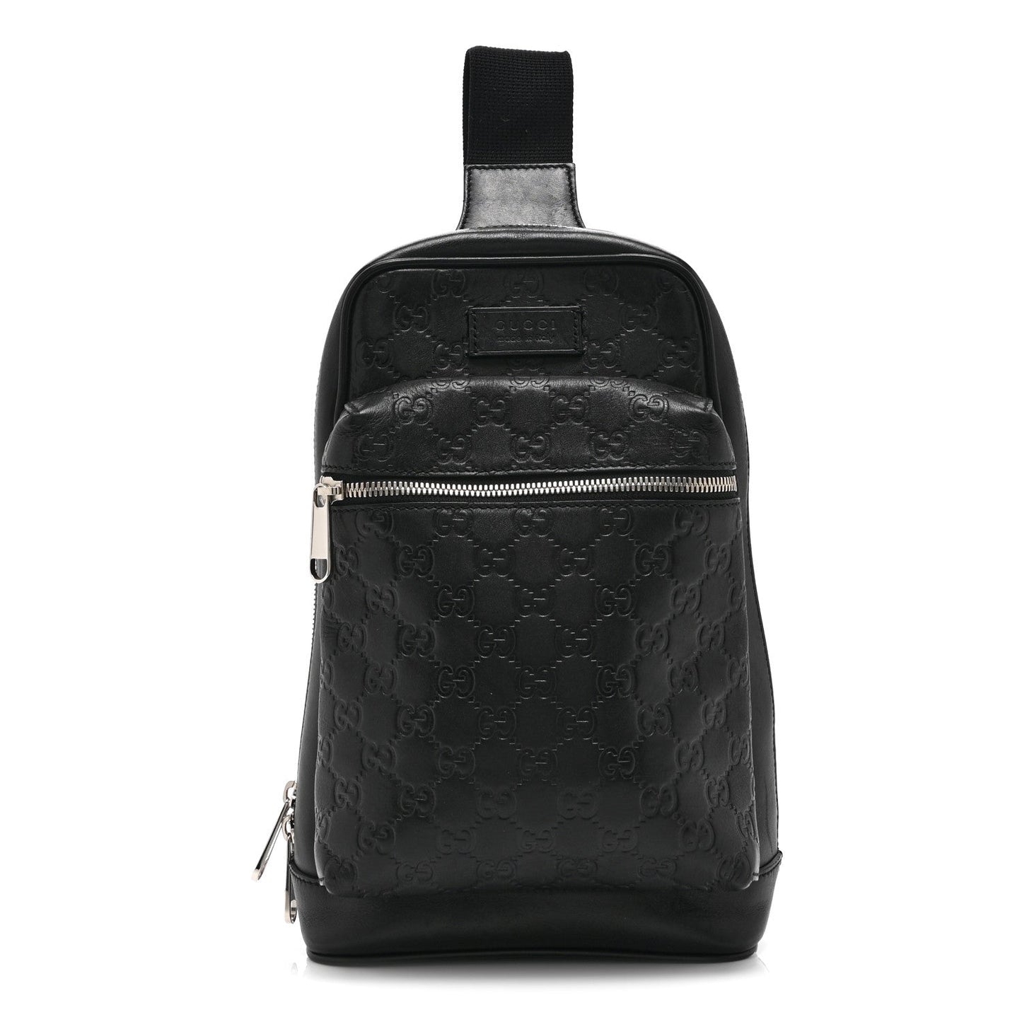 Guccissima Sling Backpack Black