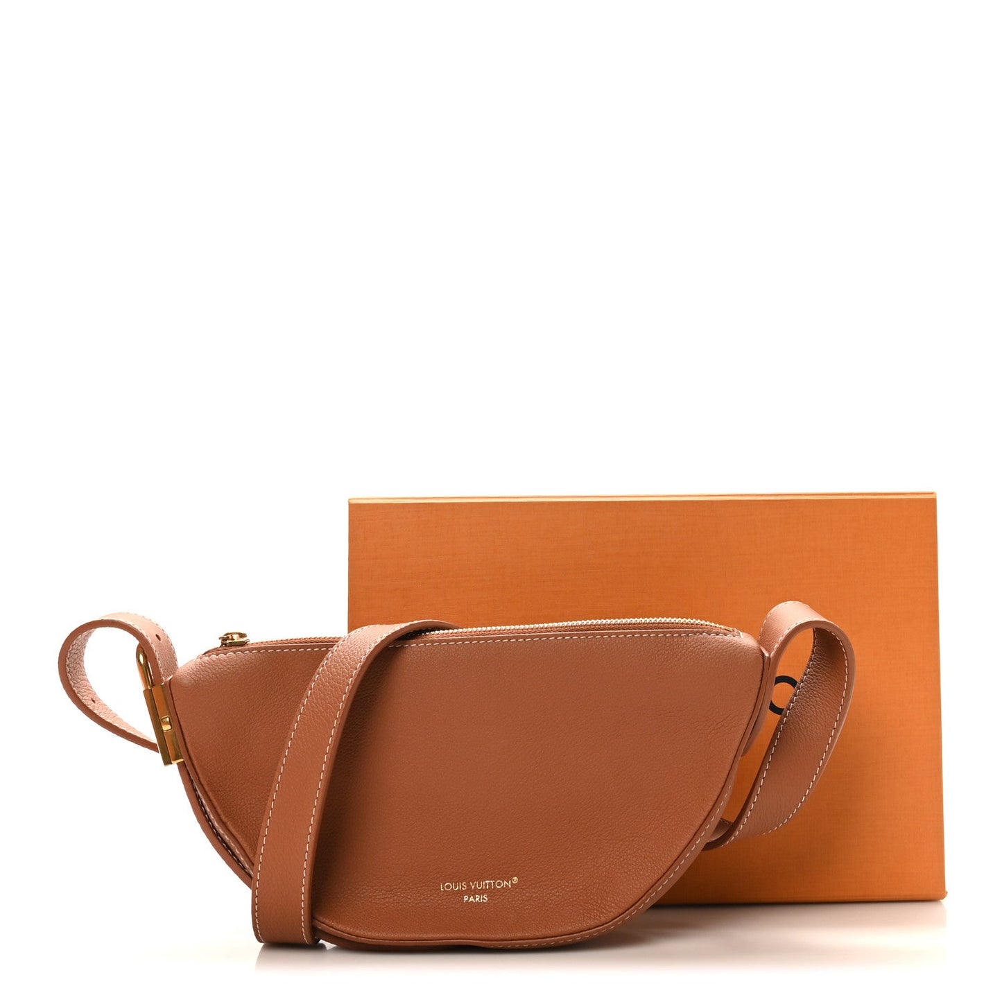Smooth Calfskin Low Key Bumbag Cognac