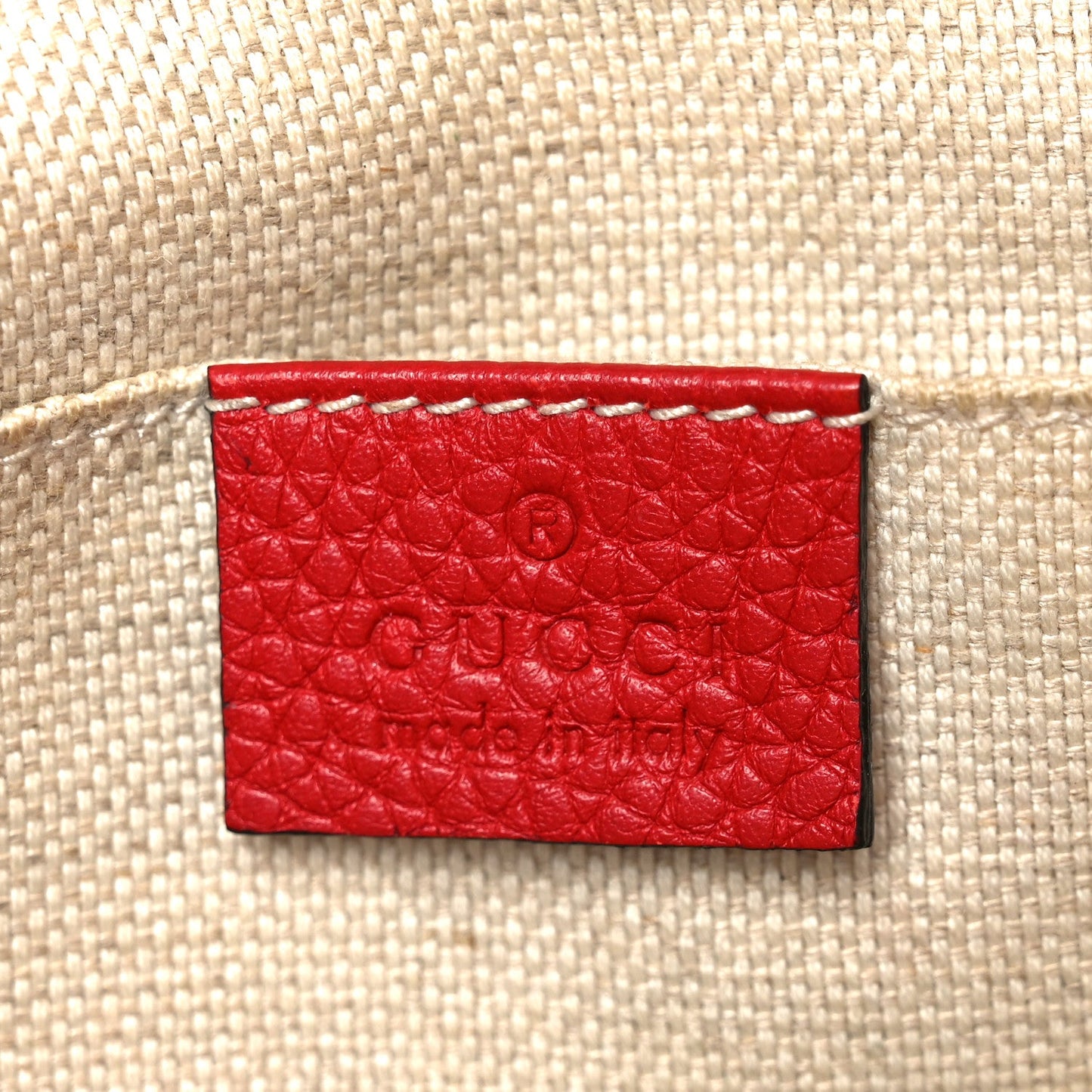 Pebbled Calfskin Small Soho Disco Bag Vibrant Red