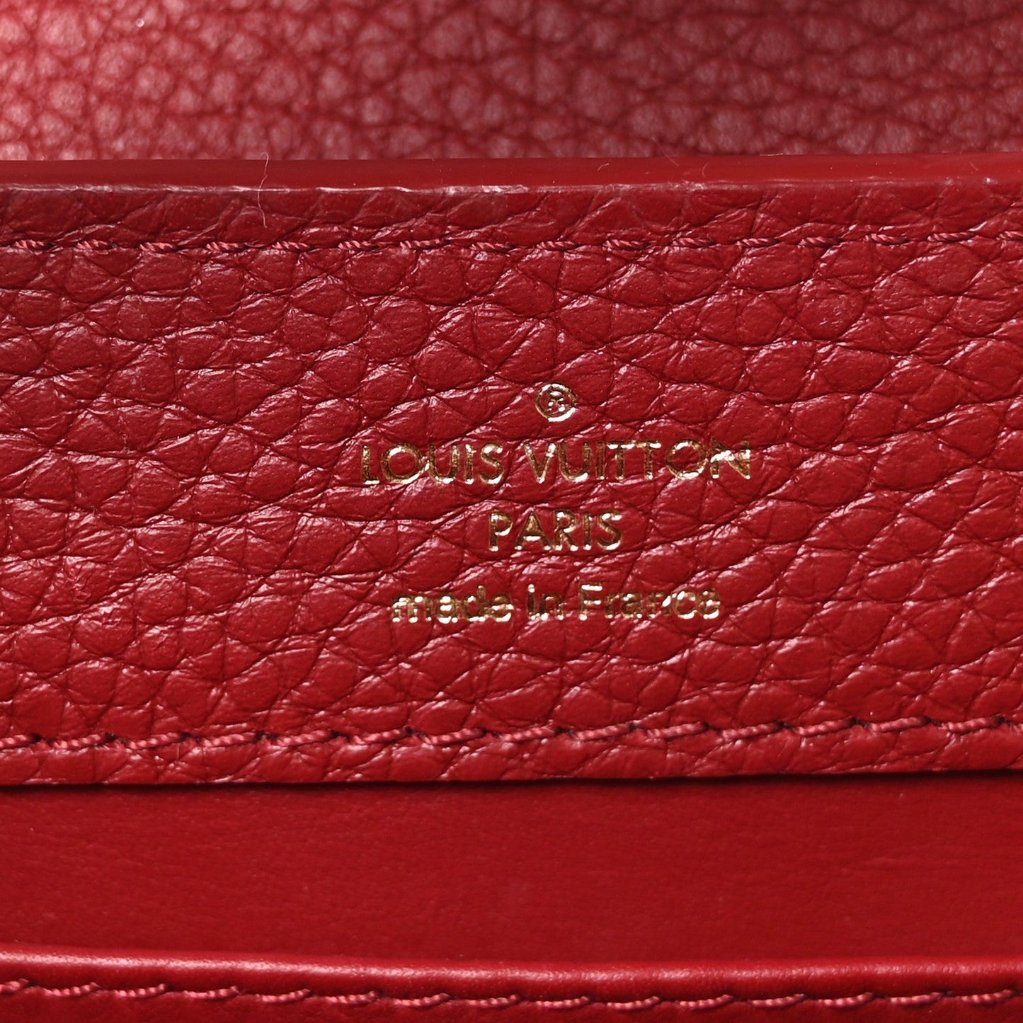Taurillon Snakeskin Mini Capucines Burgundy
