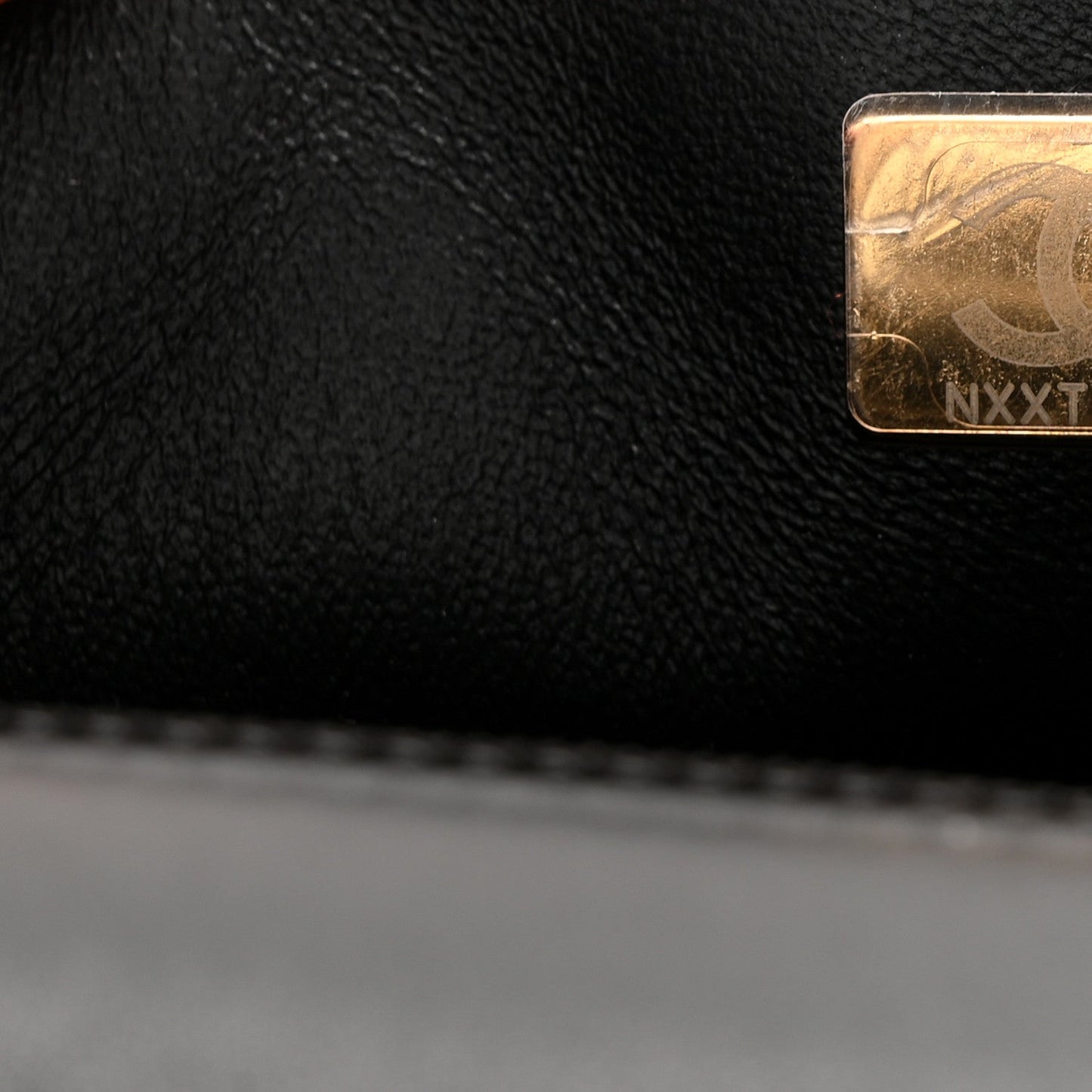 Lambskin Quilted Mini Rectangular Flap Black