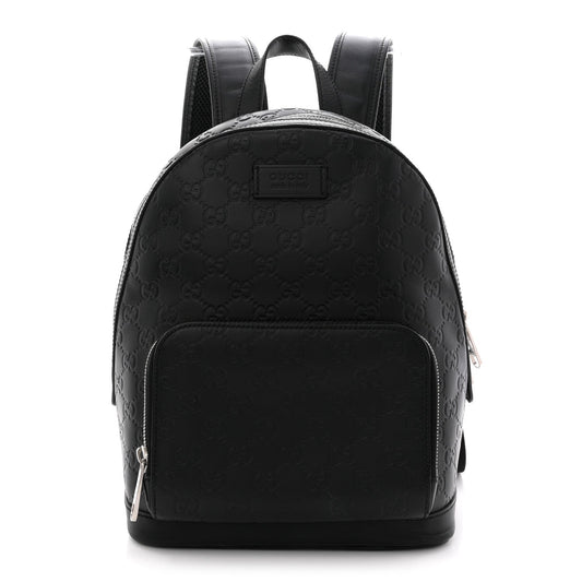 Guccissima Signature Small Day Backpack Black