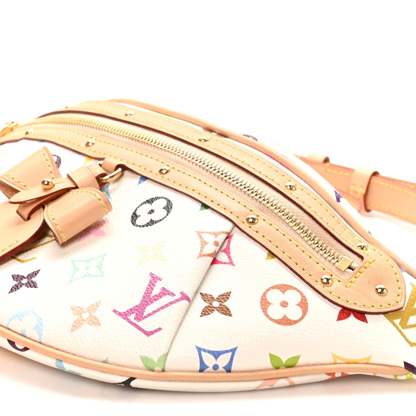 LV X TM Monogram Multicolor High Rise Bumbag White