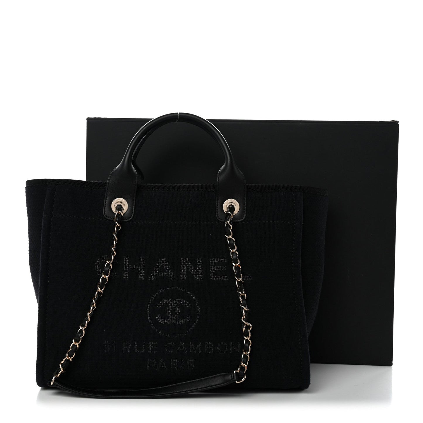 Mixed Fibers Small Deauville Tote Black