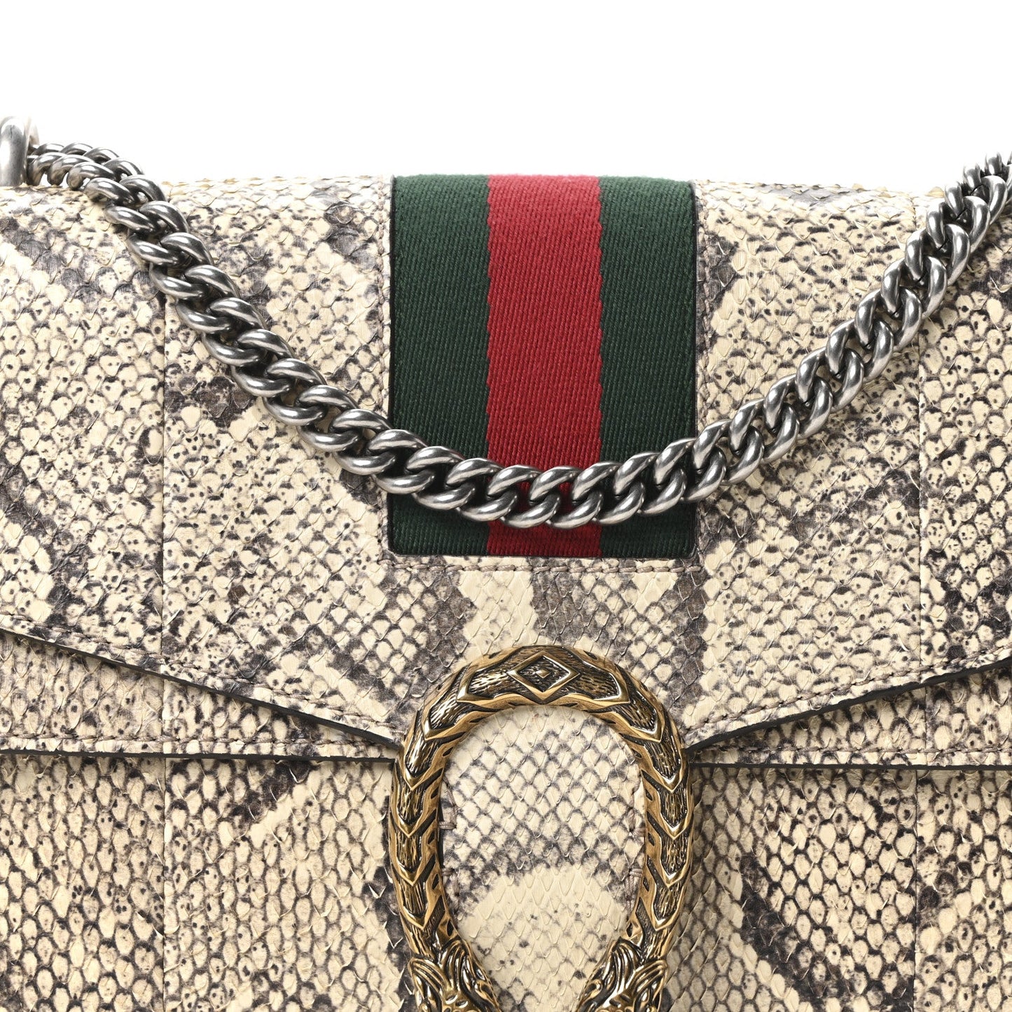 Snakeskin Web Medium Dionysus Shoulder Bag Natural