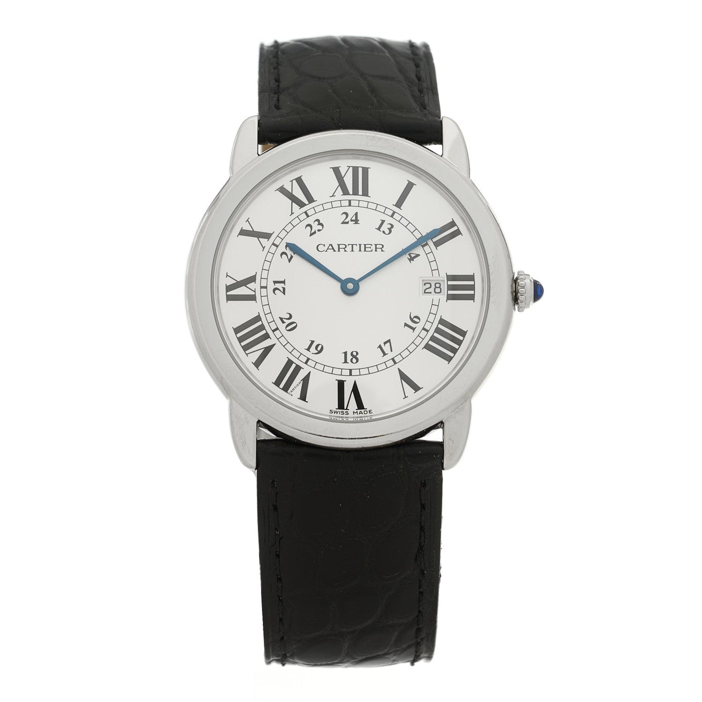 Stainless Steel Alligator 36mm Ronde Solo Quartz Watch
