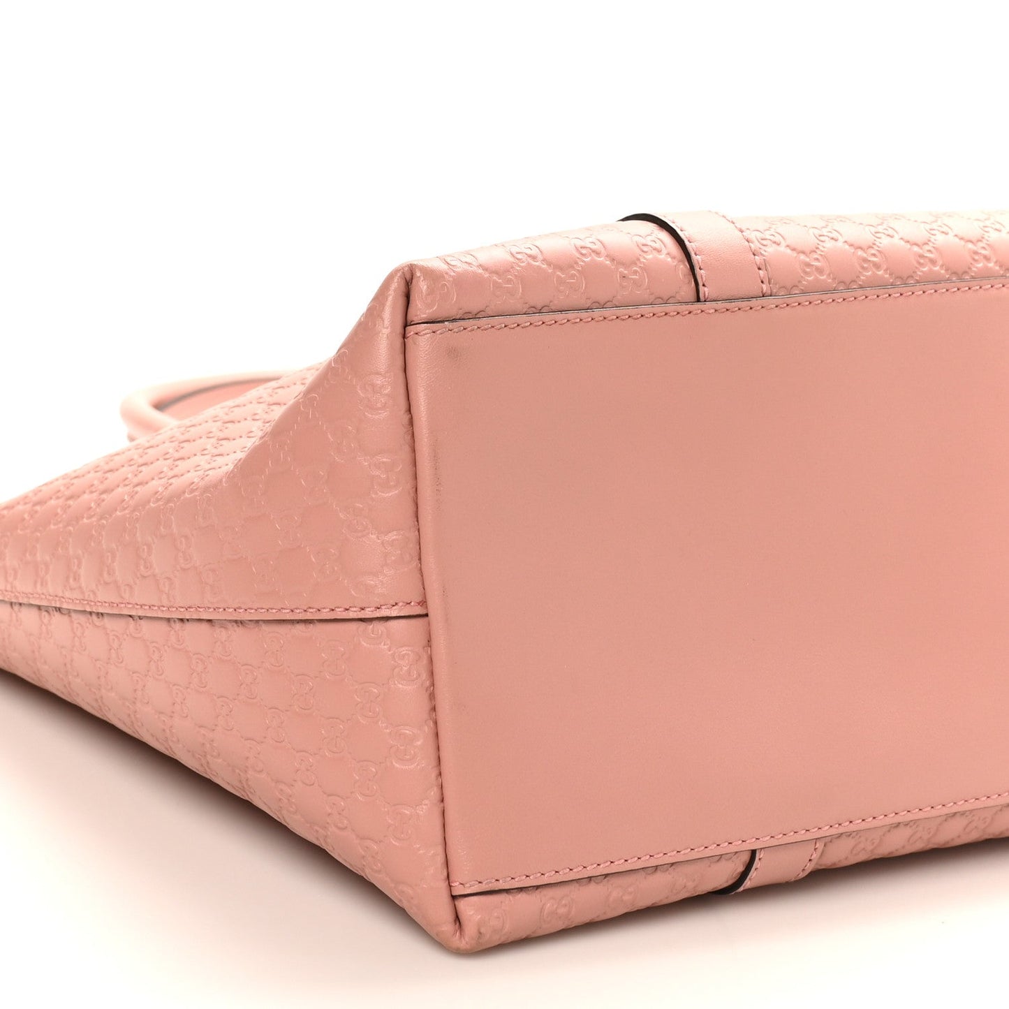 Soft Microguccissima Medium Zippered Satchel Soft Pink