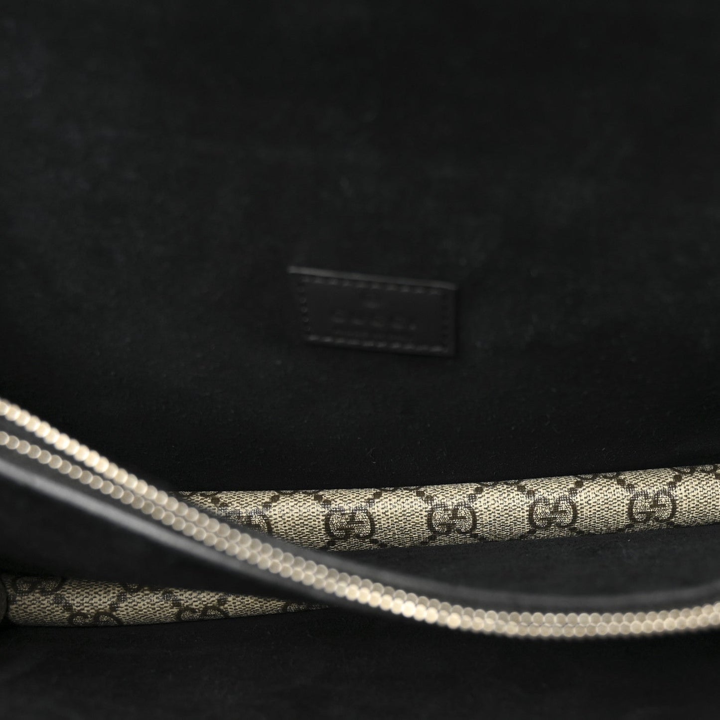 GG Supreme Monogram Small Dionysus Shoulder Bag Black