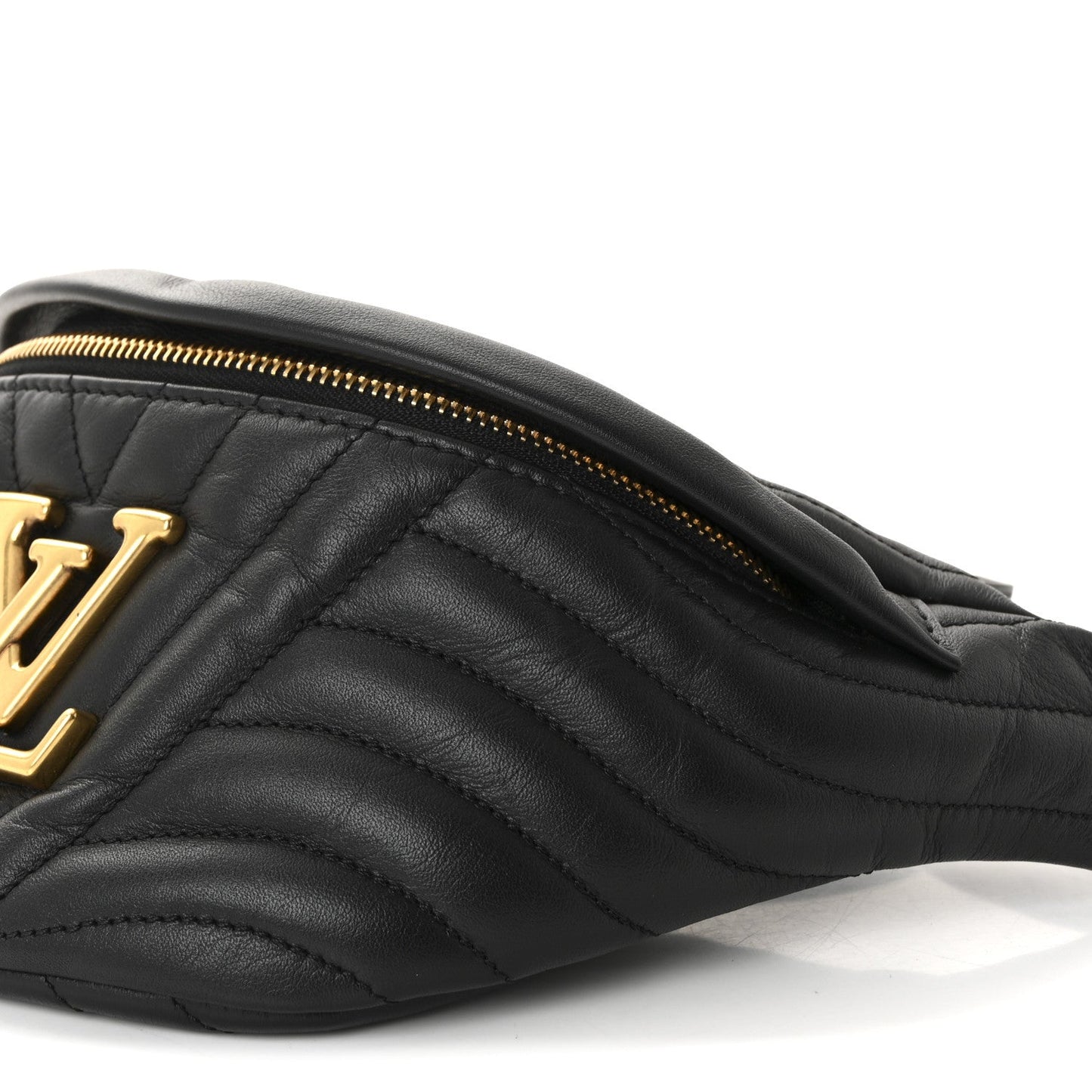 Calfskin Quilted New Wave Bumbag Black