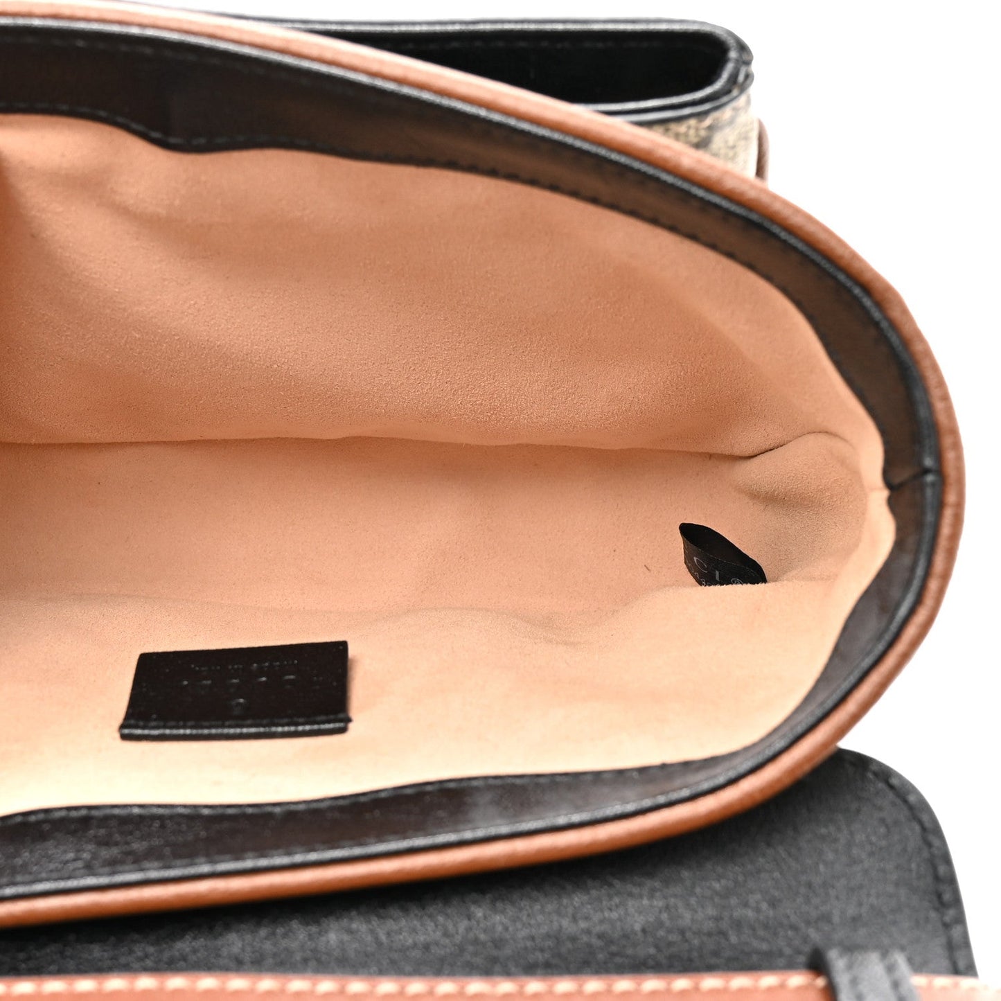 GG Supreme Monogram New Sakai Lux Calfskin Mini Padlock Flap Pocket Shoulder Bag Beige Ebony Black Cuir